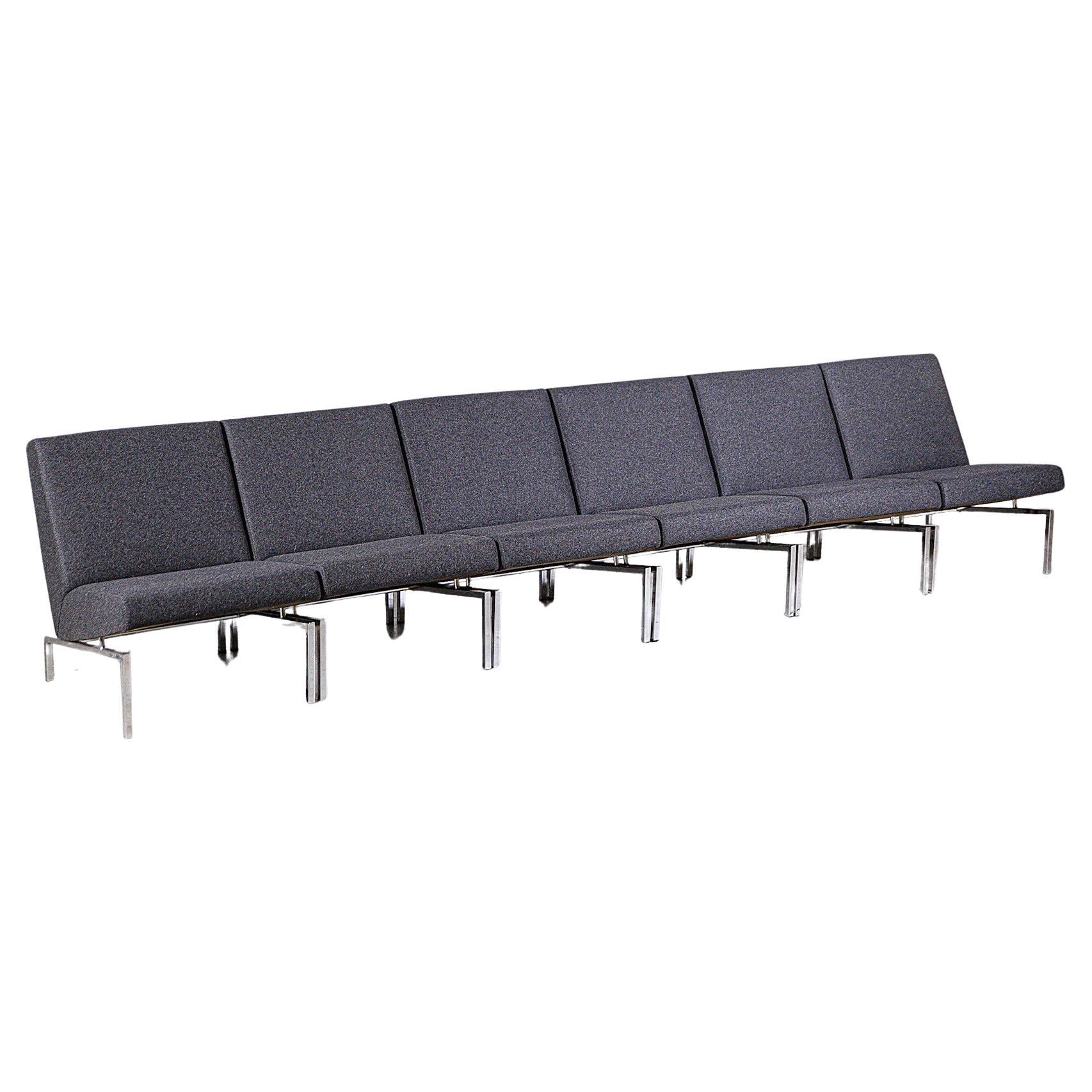 Ensemble de six fauteuils modulaires Steiner de Joseph-André Motte France années 1960 en vente