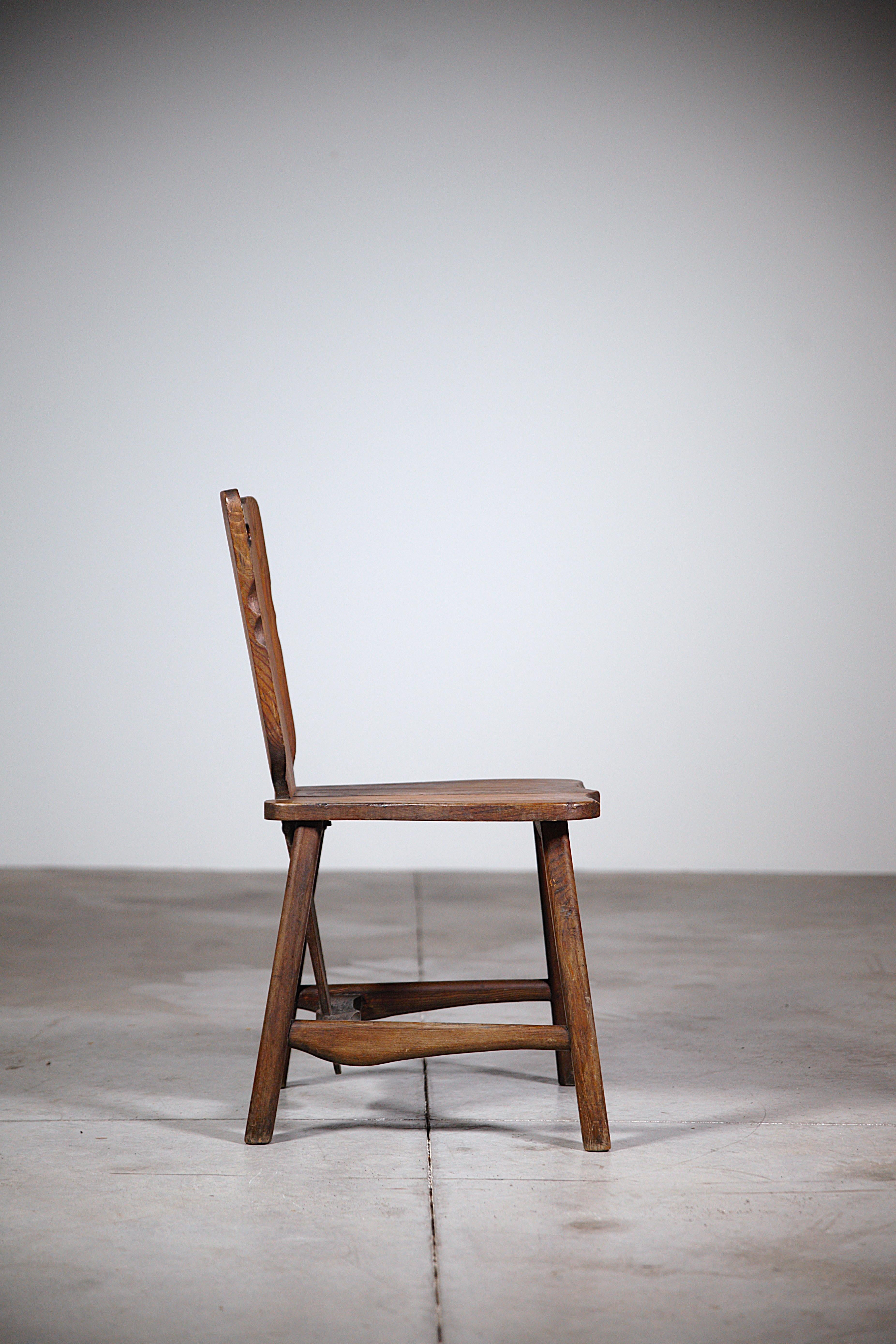 A Set of Six Mountain Chairs by Clément Goyeneche France 1950s For Sale 5