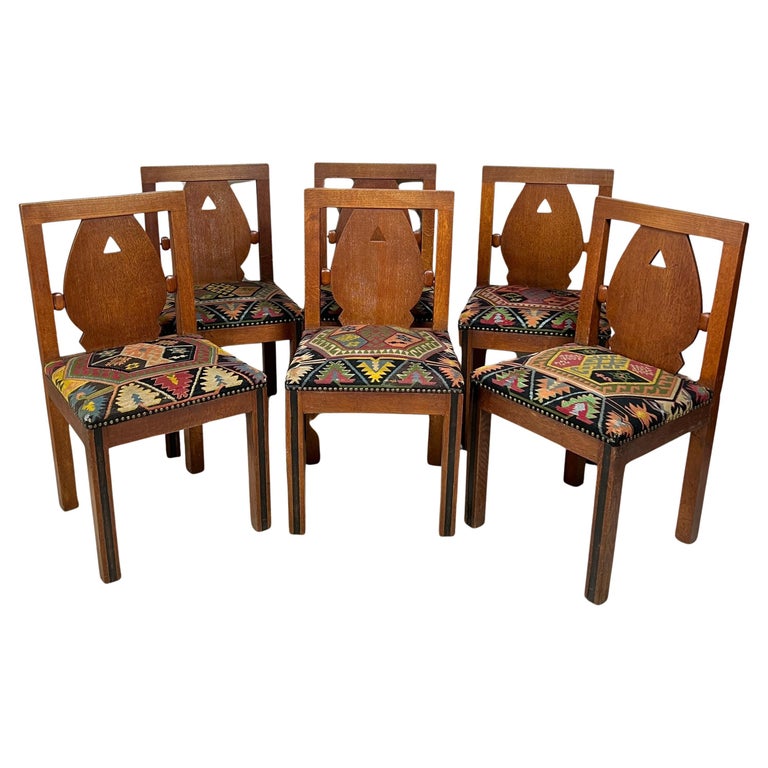 Art Deco Dining Chairs, ca. 1920, offered by Proper