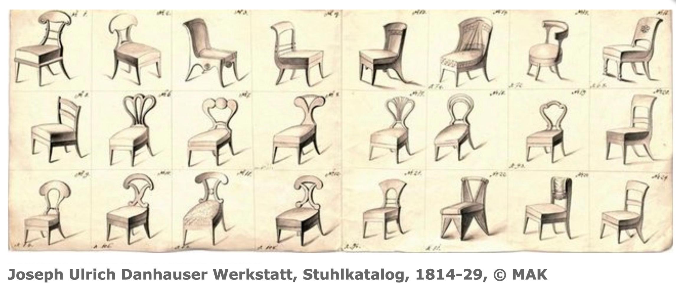 Set of Six Original Biedermeier Chairs, att. to Josef Danhauser, Vienna, 1820 1