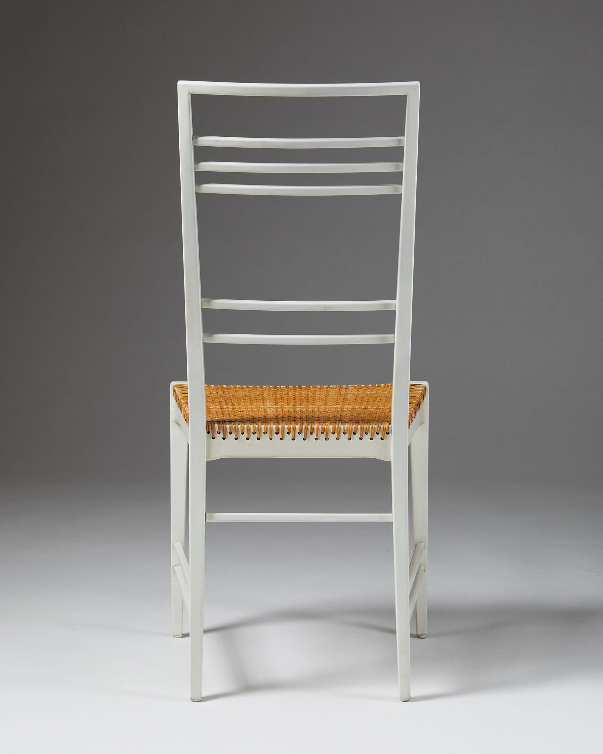 Set of Six, “Poem” Chairs Designed by Erik Chambert, Sweden, 1953 1