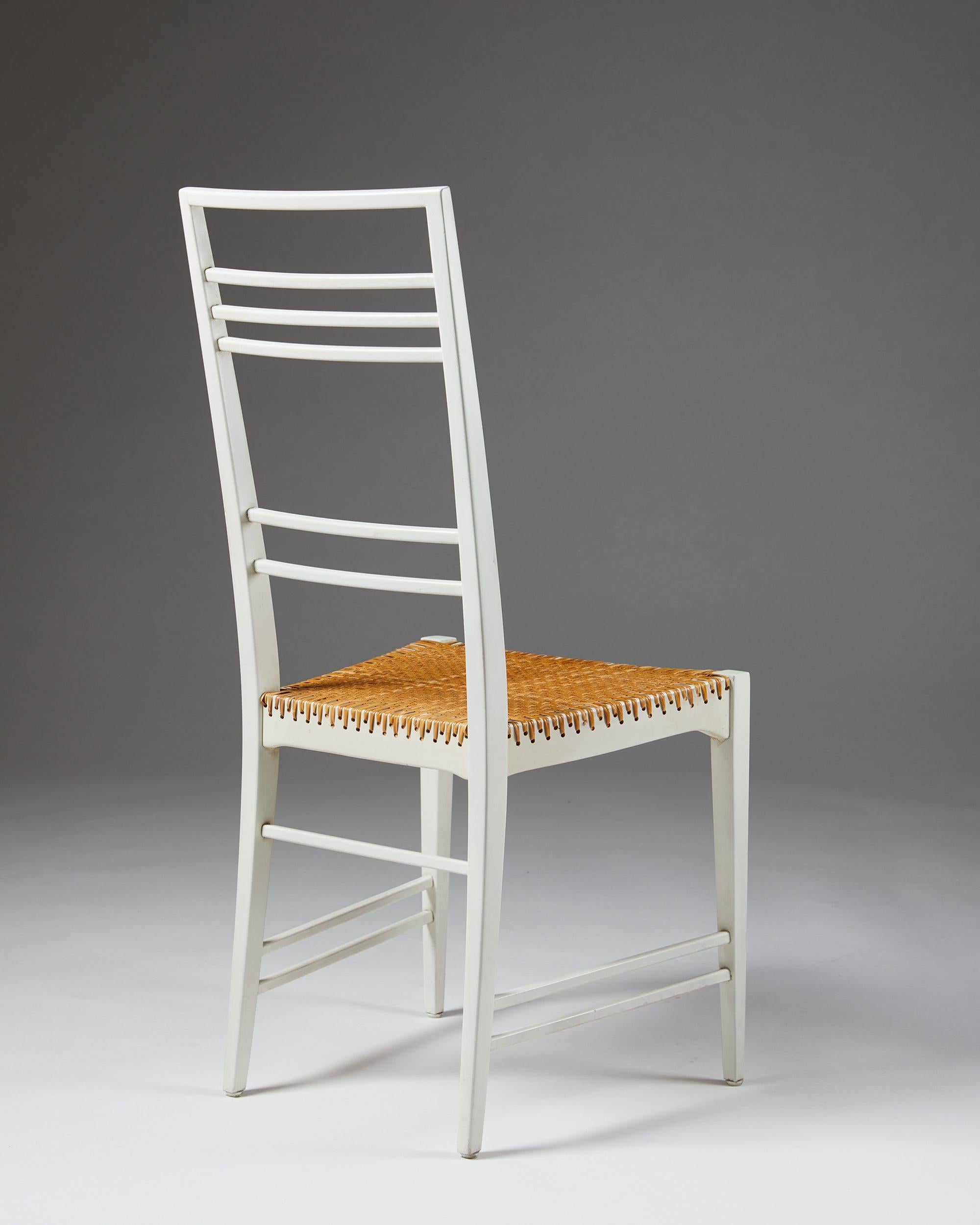 Set of Six, “Poem” Chairs Designed by Erik Chambert, Sweden, 1953 2