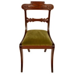 Set of Six Regency Mahogany Dining Chairs