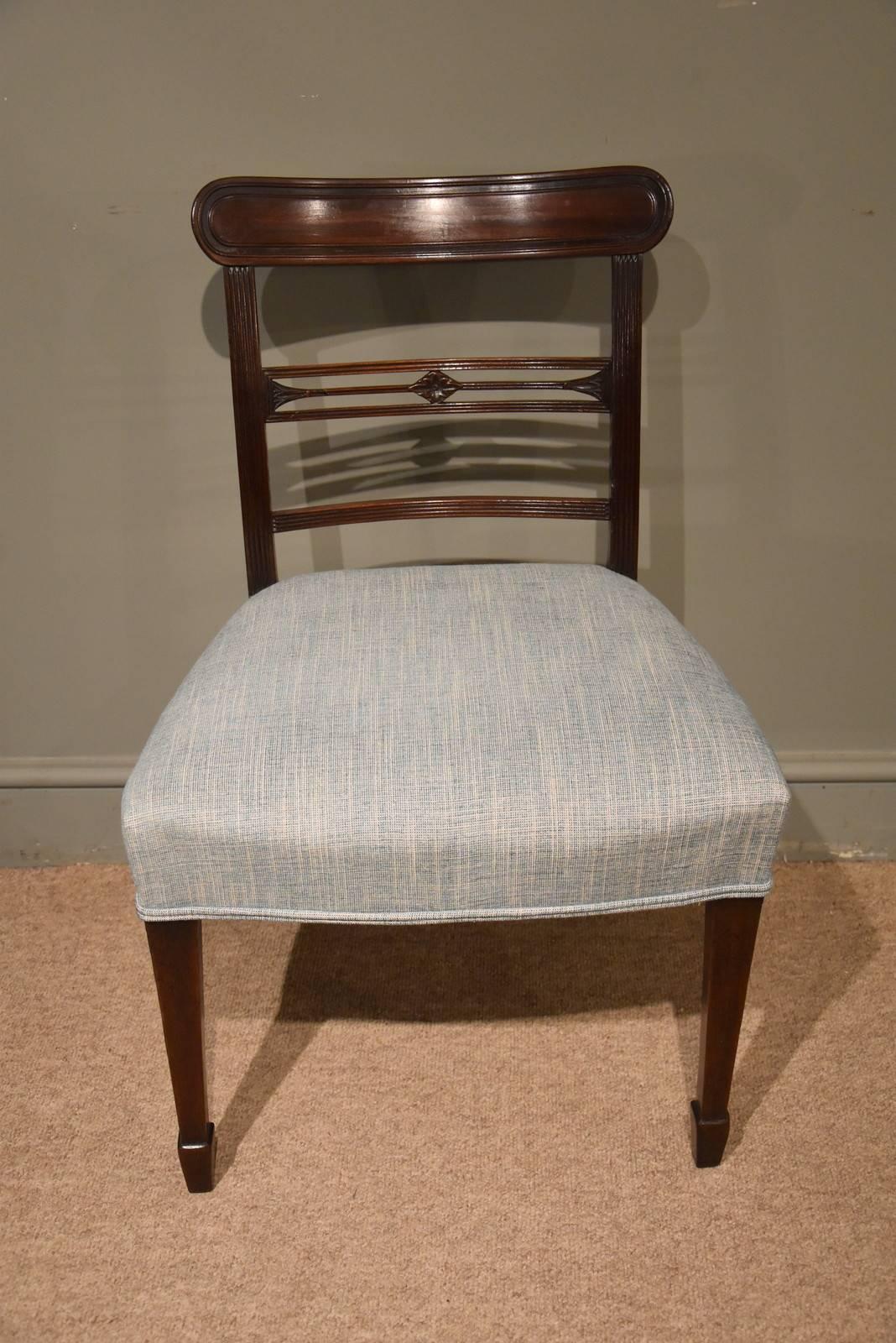 A set of six Regency period mahogany dining chairs

Dimensions
Height 33
