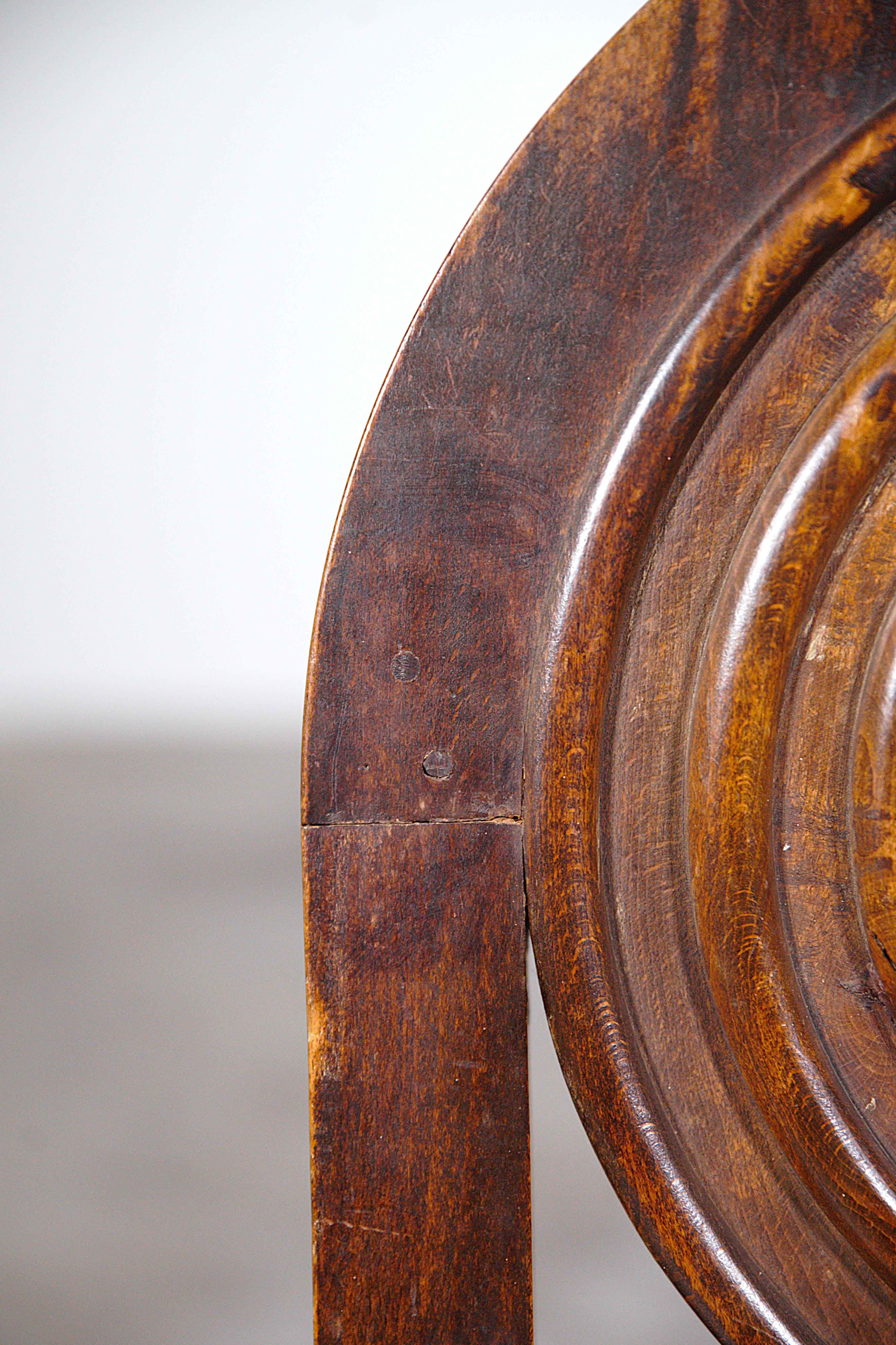 A Set of Six Regionalist Chairs by Benjamin Gomez France 1940s 10