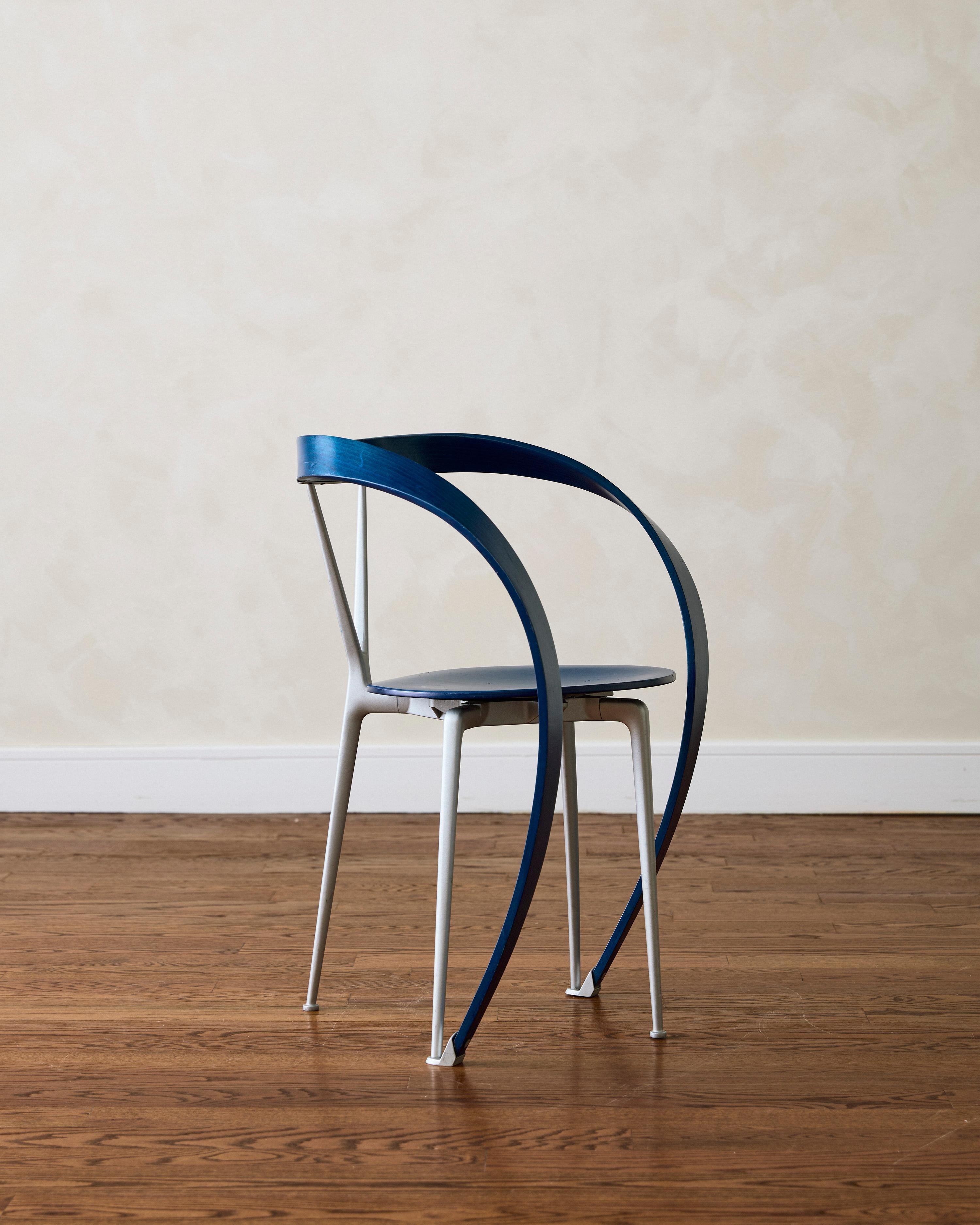 Metal A Set of Three 'Revers' Dining Chairs by Andrea Branzi