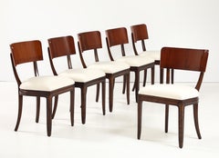 Ensemble de six chaises d'appoint suédoises, vers les années 1940