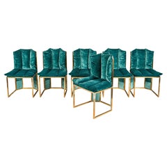 Vintage Set of Six Topazio Chairs by Mario Sabot, Probably Designed by Romeo Rega