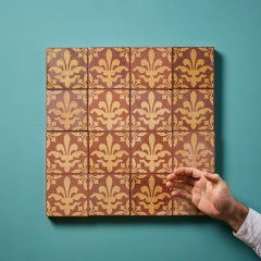 A Set of Sixteen Reclaimed Encaustic W.Godwin Tiles