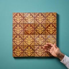 A Set of Sixteen Reclaimed Encaustic W.Godwin Tiles