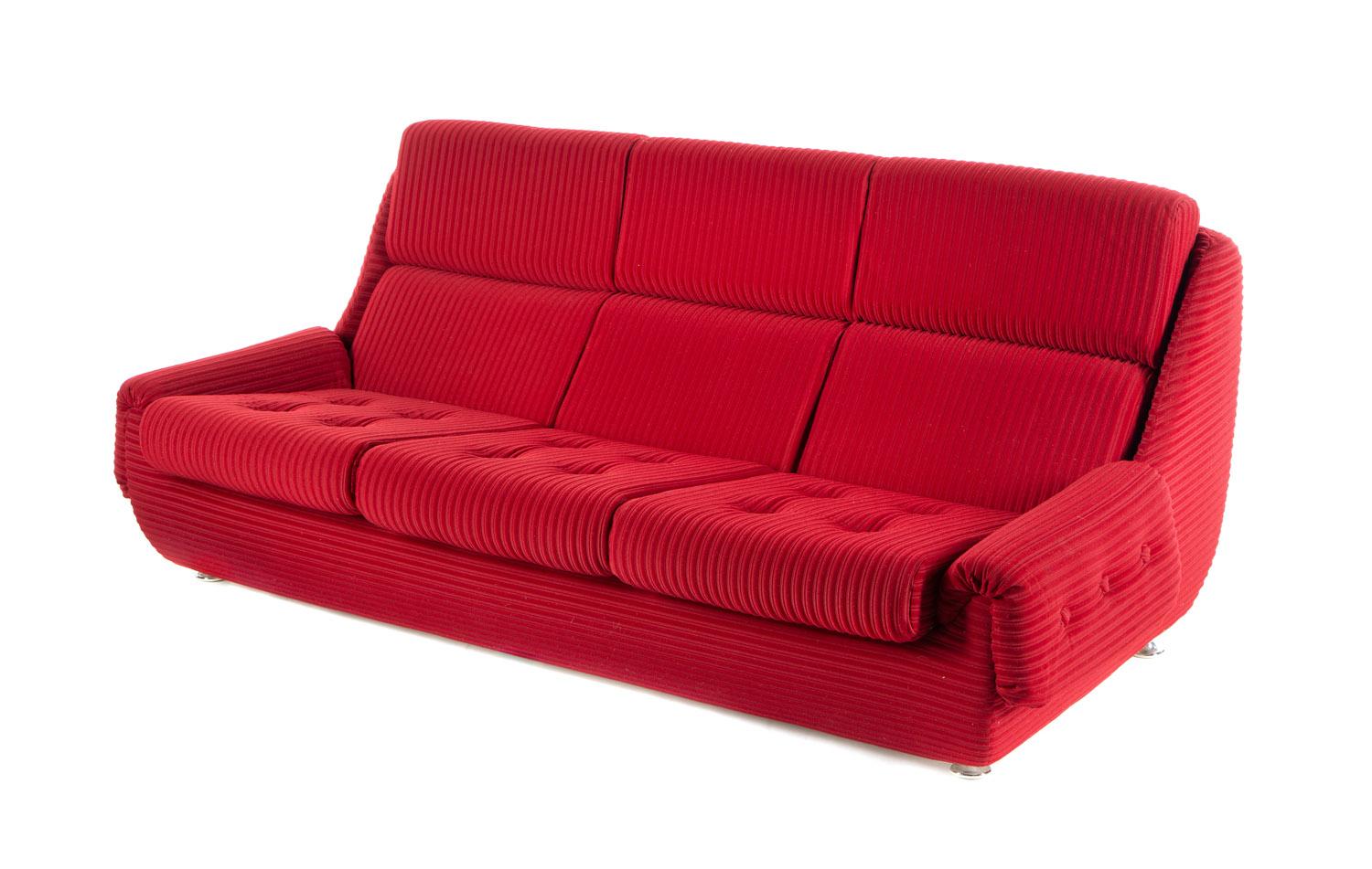 Mid-Century Modern A set of Sofa and 2 Arm Chairs by Jitona Soběslav, 1970s For Sale