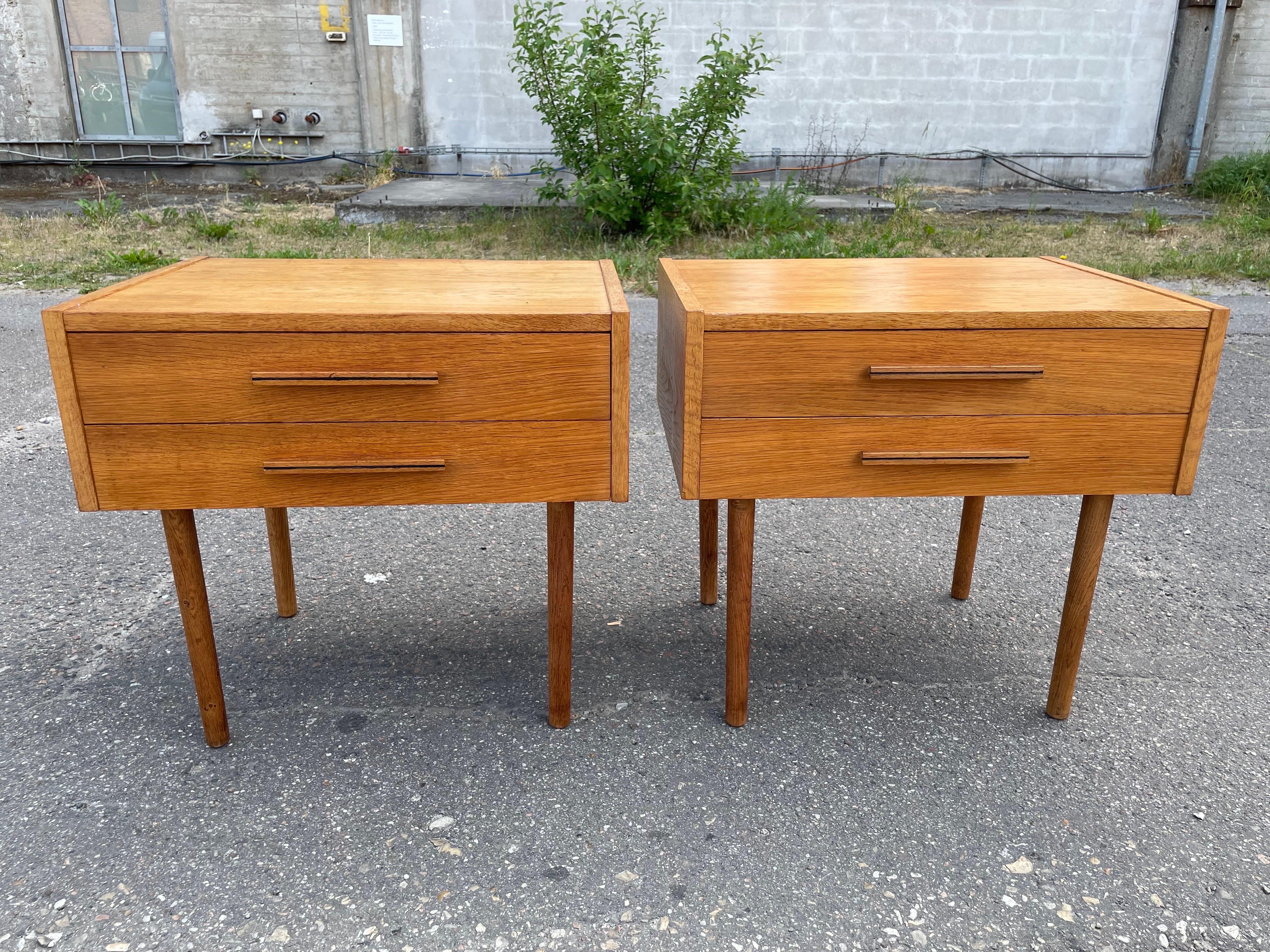 Set of Spacious Danish Mid-Century Modern Nightstands from the 1960s For Sale 5