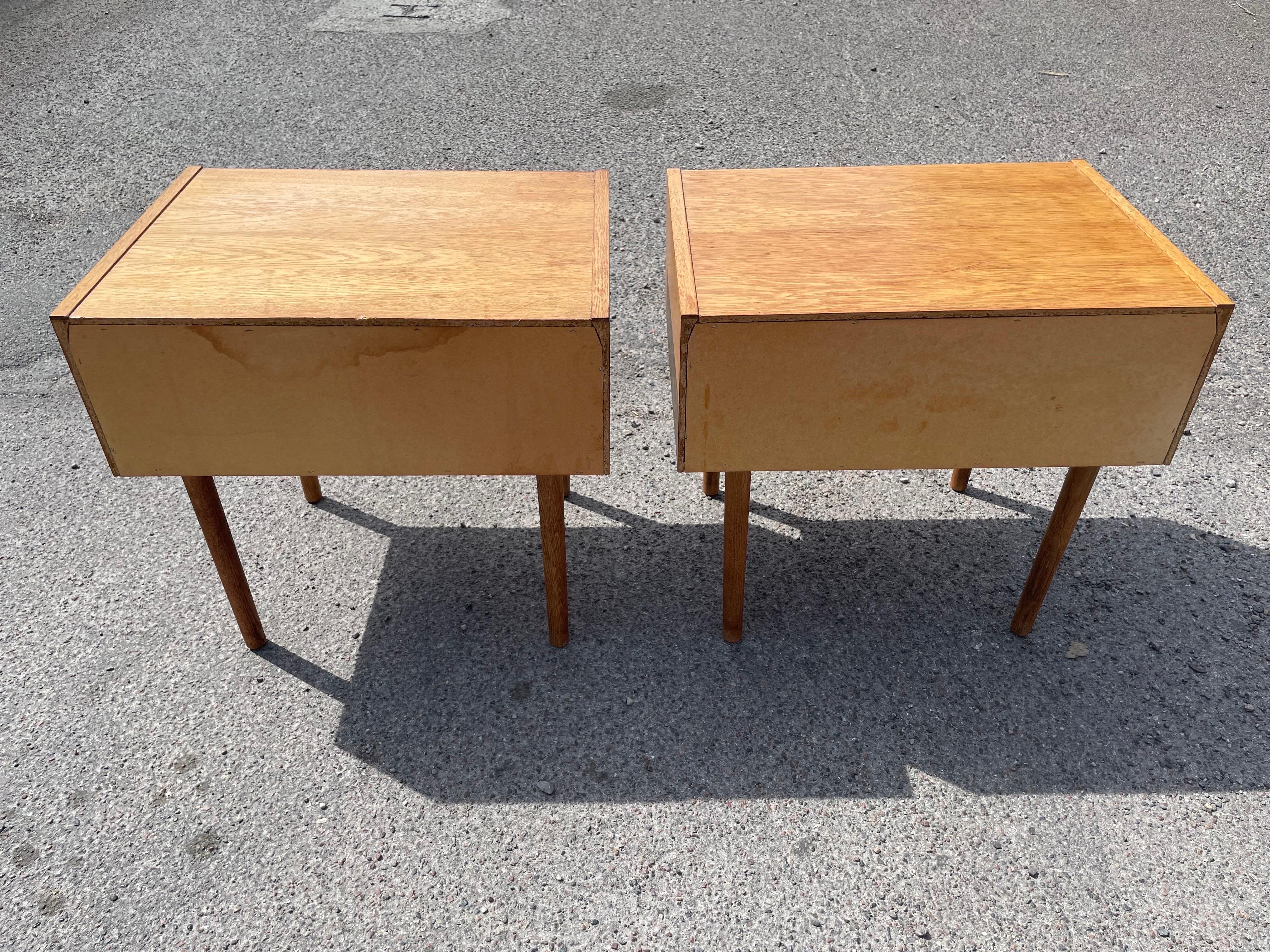 Set of Spacious Danish Mid-Century Modern Nightstands from the 1960s For Sale 2