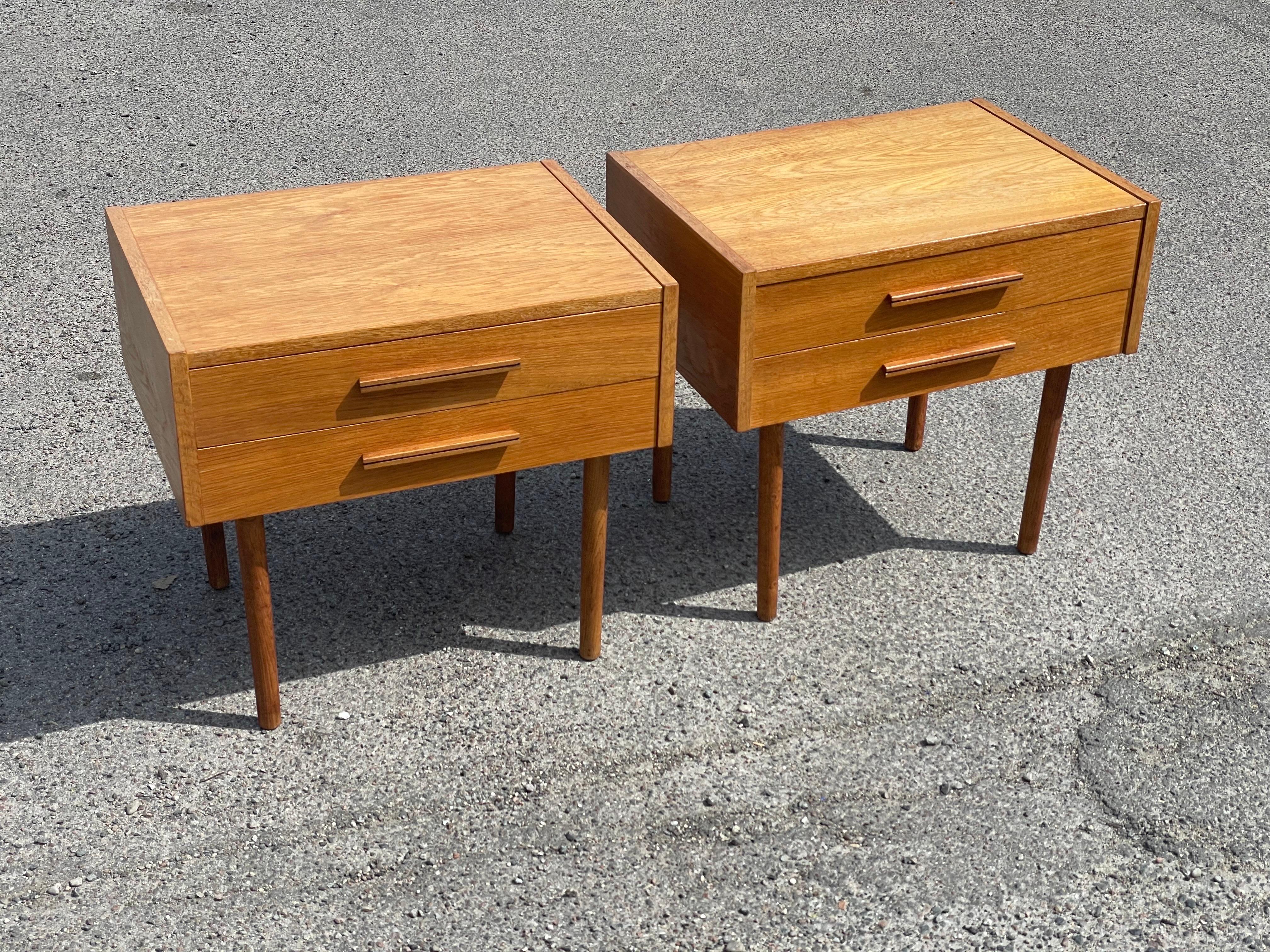 Set geräumiger dänischer Mid-Century-Modern-Nachttische aus den 1960er Jahren im Angebot 2