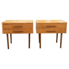 Retro Set of Spacious Danish Mid-Century Modern Nightstands from the 1960s