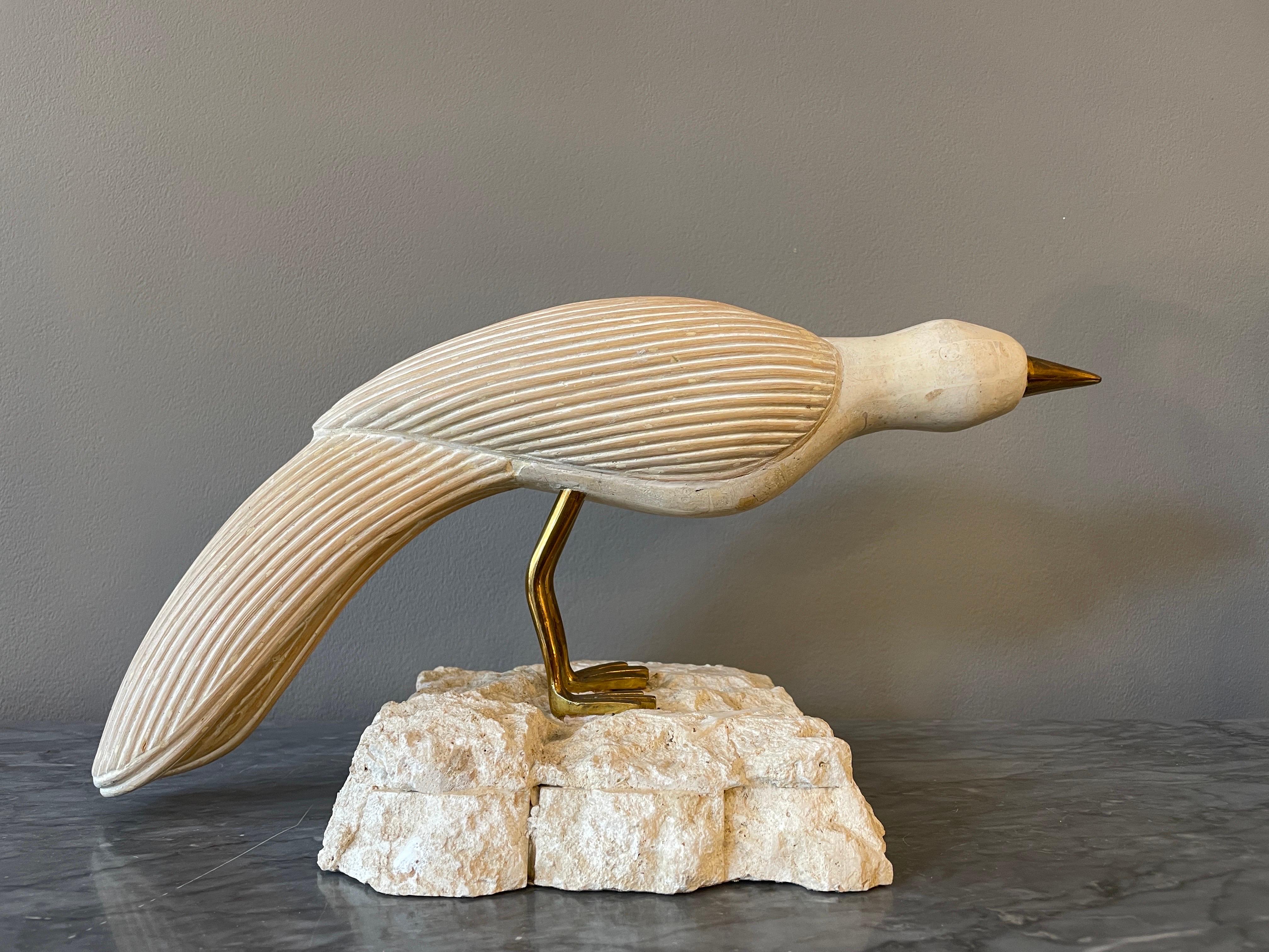 North American Set of Stone and Marble Perched Birds by Maitland Smith