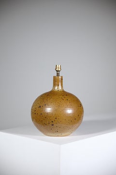 A Set of Stoneware Lamps France 1970s