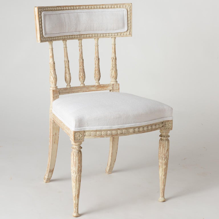 Set of Swedish Gustavian Period Stockholm Dining Chairs ...