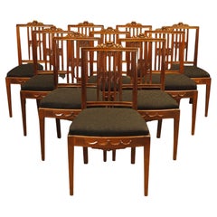 A Set Of Ten 19th Century Dutch Mahogany Chairs