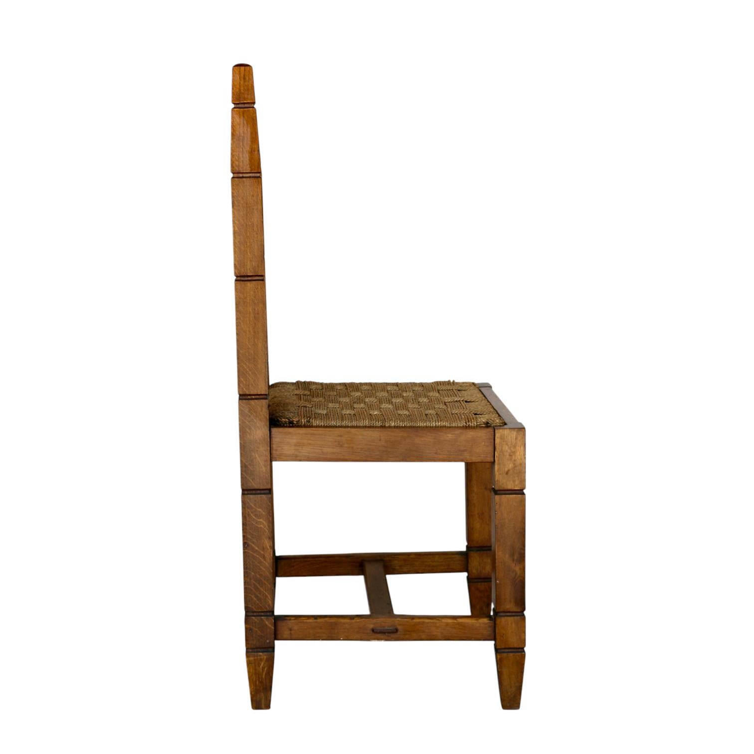 Un ensemble de dix chaises. Italie années 40. en vente 4
