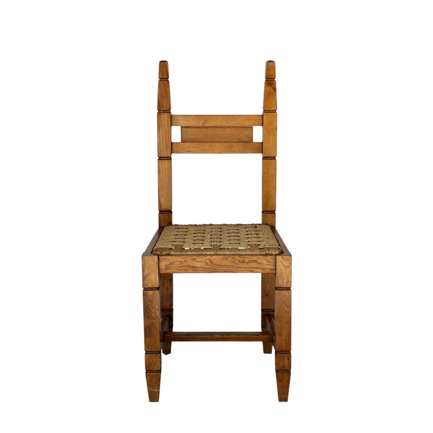 Un ensemble de dix chaises. Italie années 40. en vente 1