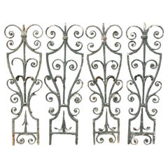 Set of Ten Georgian Wrought Iron Staircase Balustrades