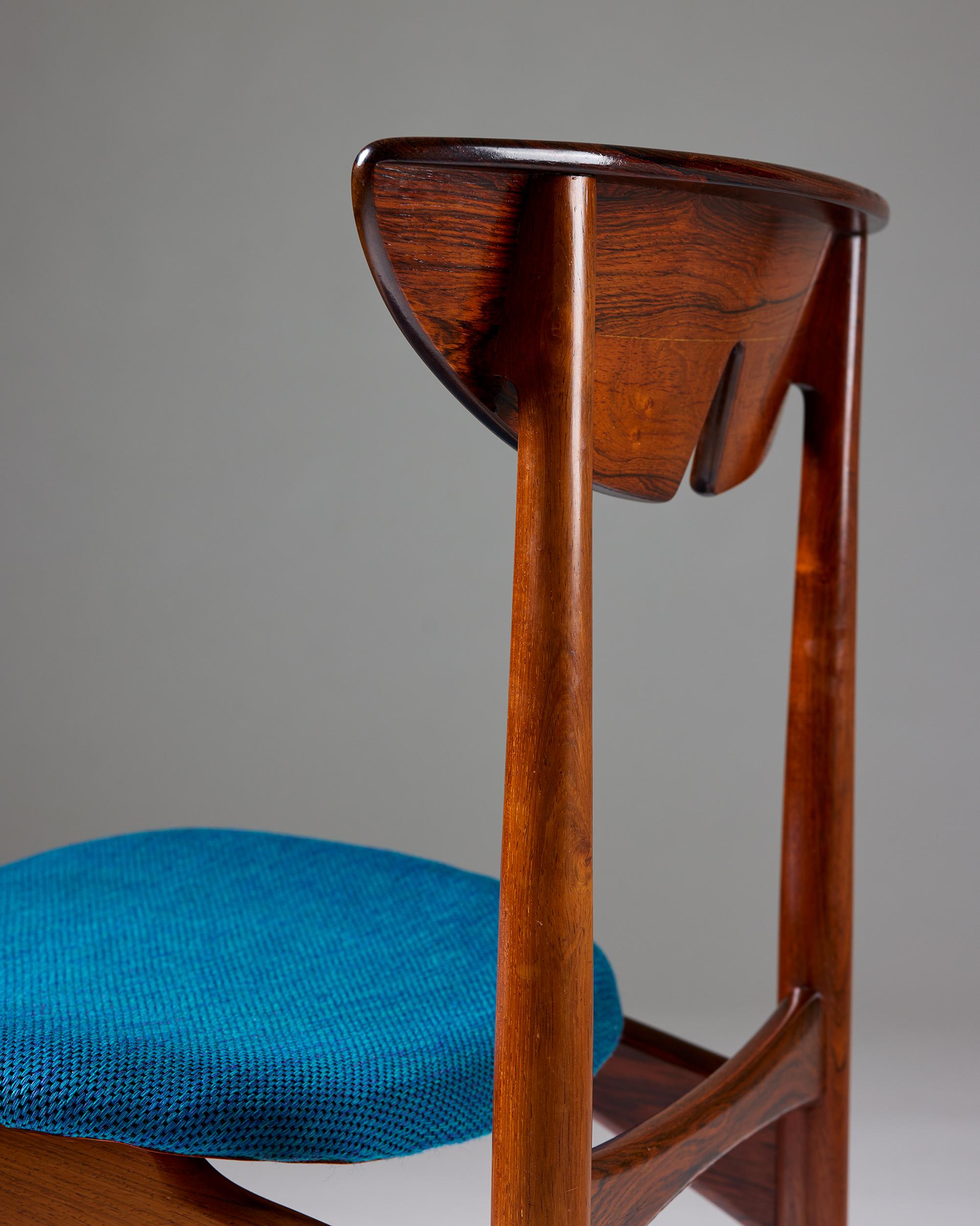 Zehn Stühle aus Palisanderholz Kurt Østervig Dänemark, 1960er Jahre im Angebot 7