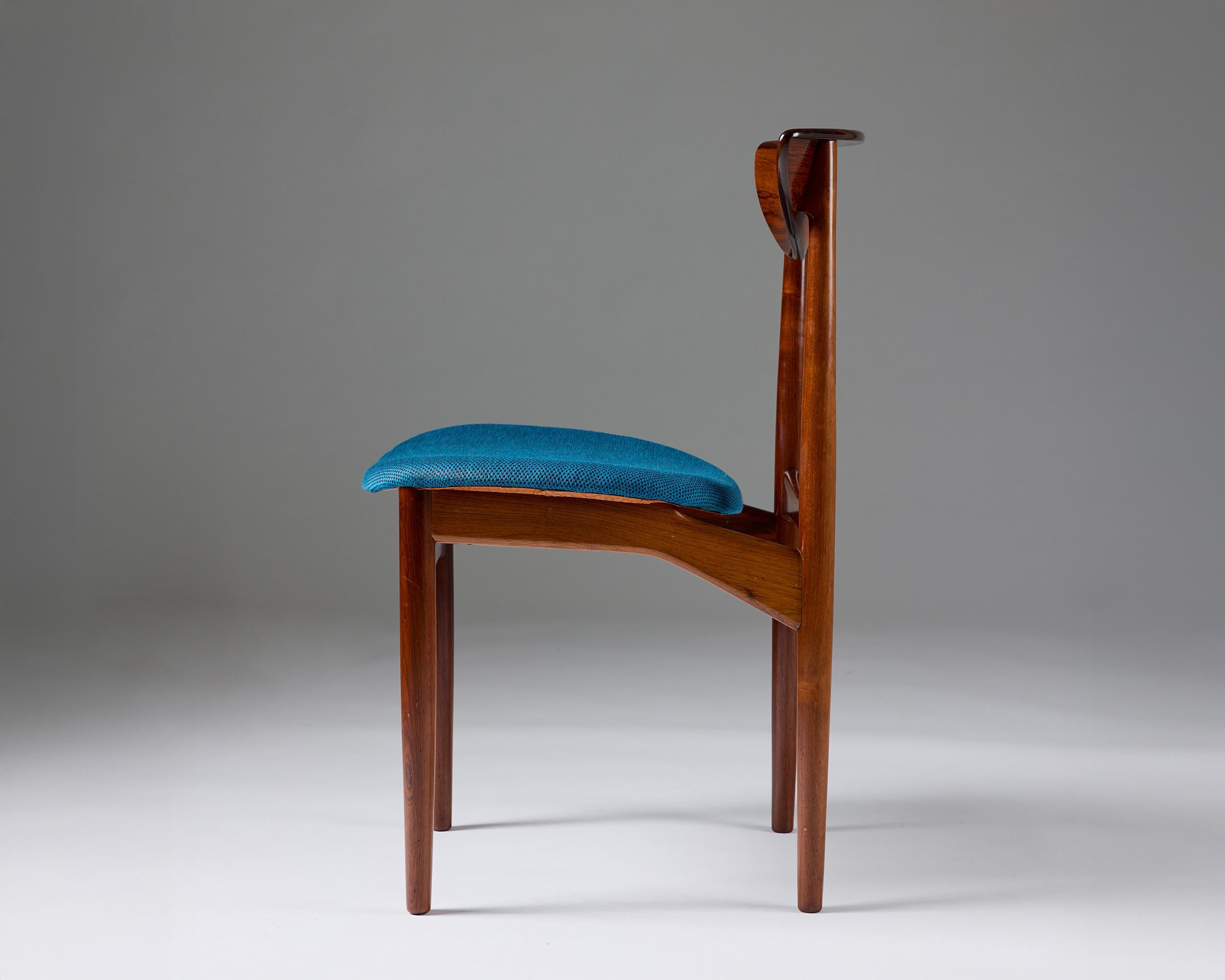 Zehn Stühle aus Palisanderholz Kurt Østervig Dänemark, 1960er Jahre (Rosenholz) im Angebot