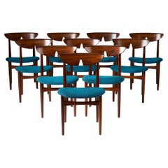 Zehn Stühle aus Palisanderholz Kurt Østervig Dänemark, 1960er Jahre