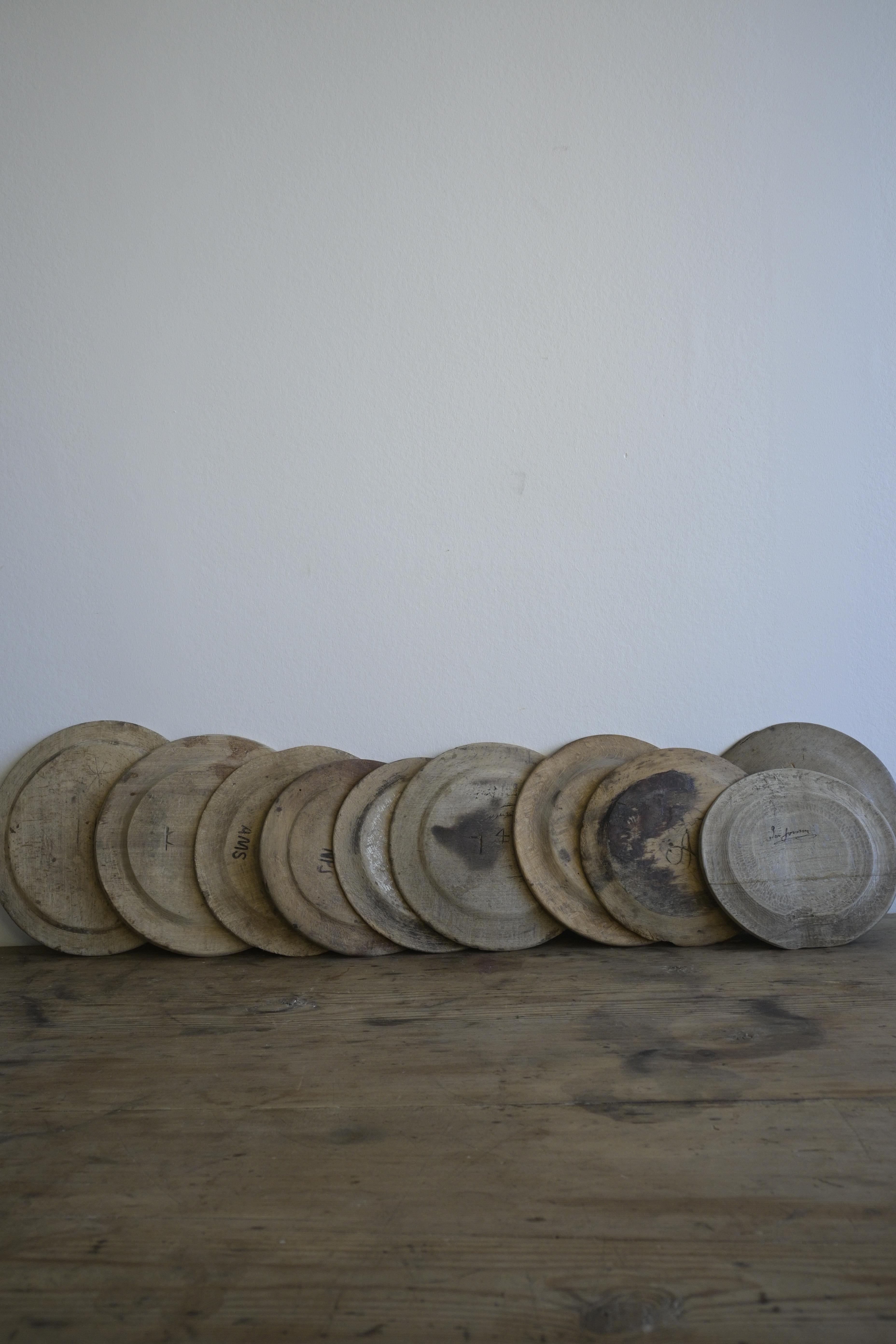 Conjunto de diez pequeños platos suecos ca 1850 en venta 5