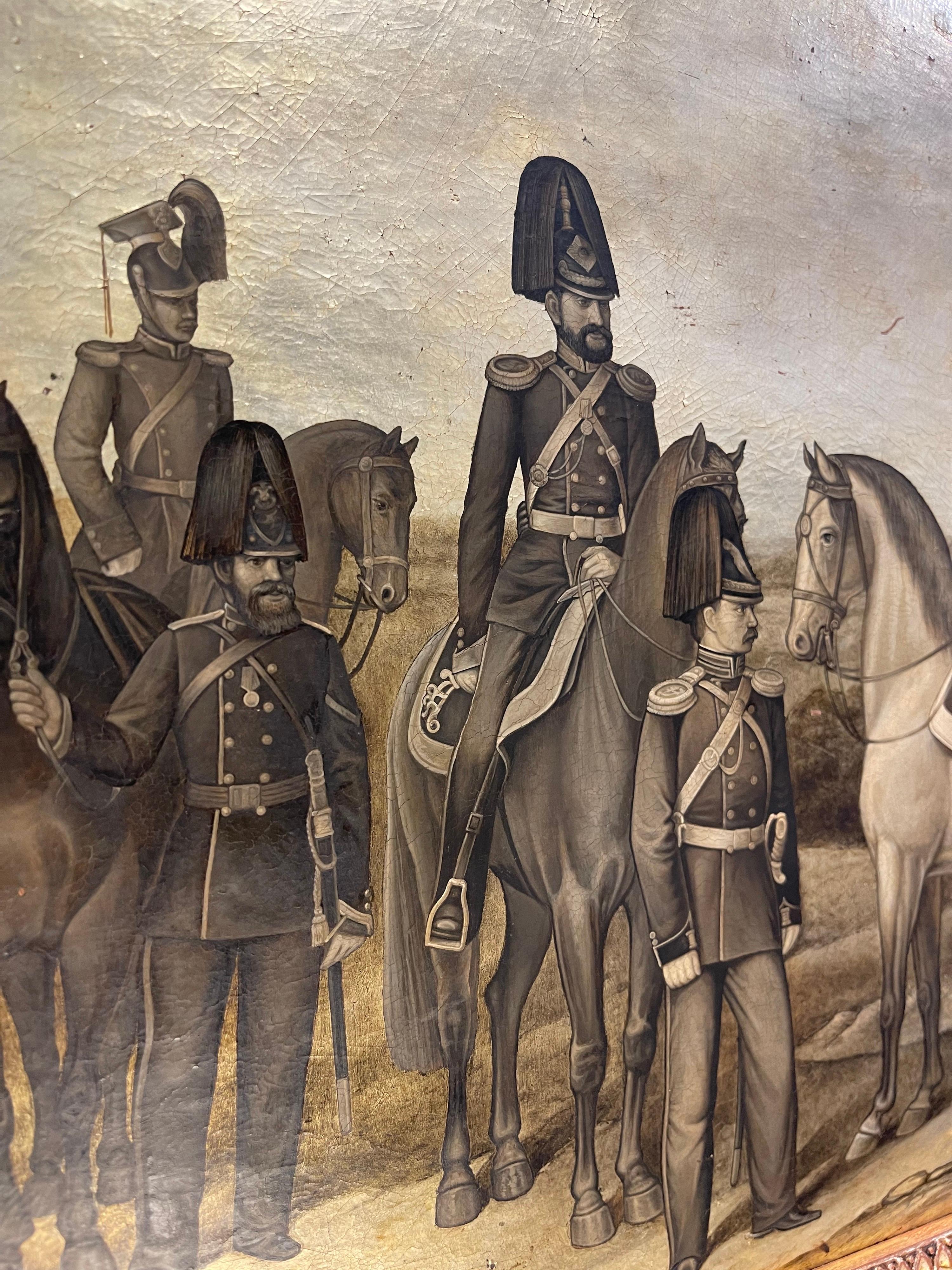 Set of Three 19th Century Russian Military Presentation Plaques 1