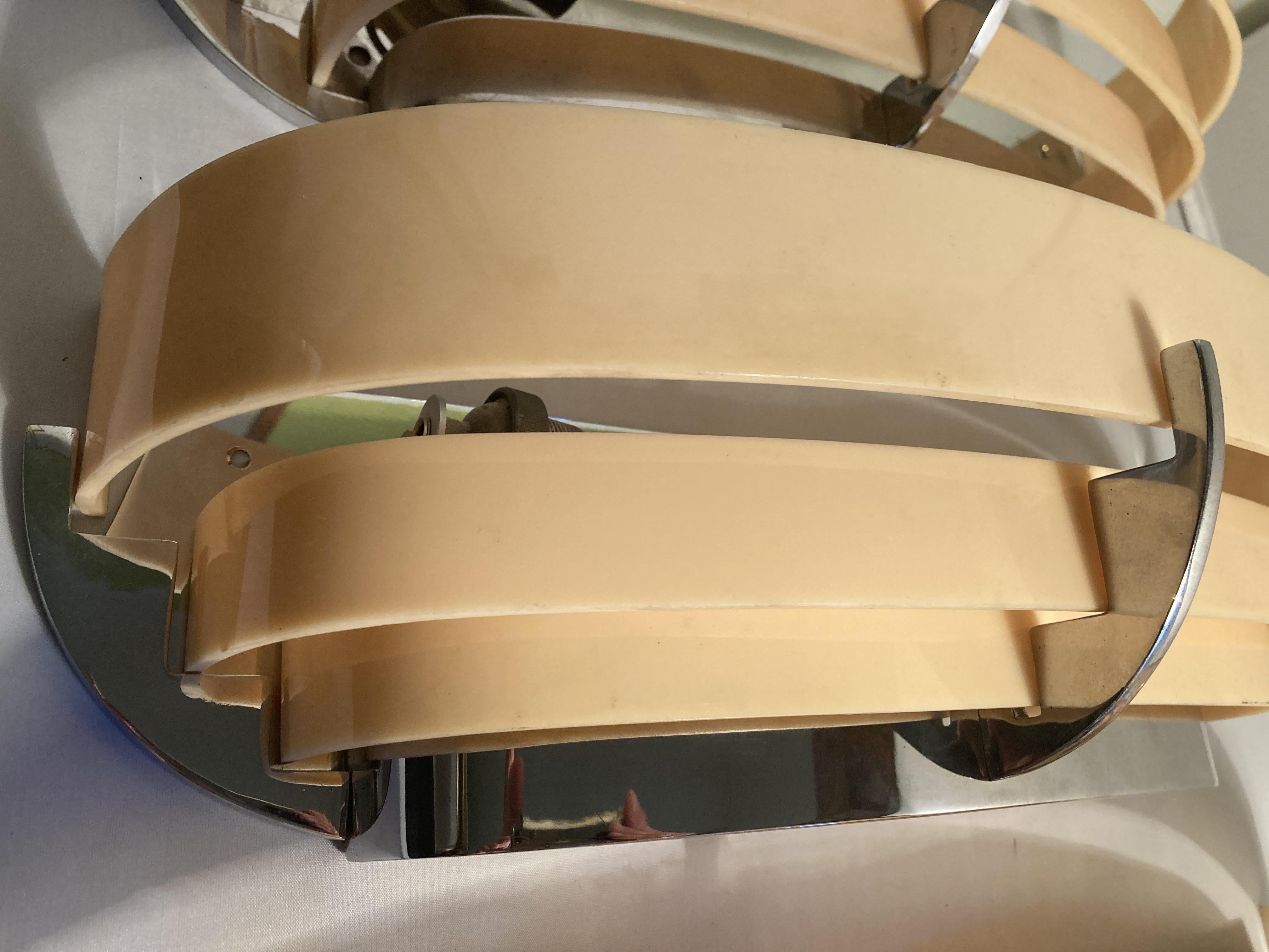 Conjunto de tres apliques Art Déco . Gran Bretaña, años 30. Británico en venta