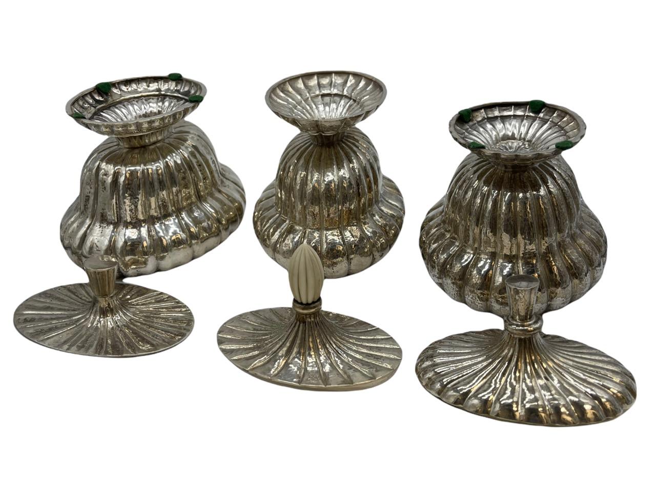 Set of Three Austrian Silver Boxes and Covers, Johann Hoppe, Vienna, 1920s For Sale 6