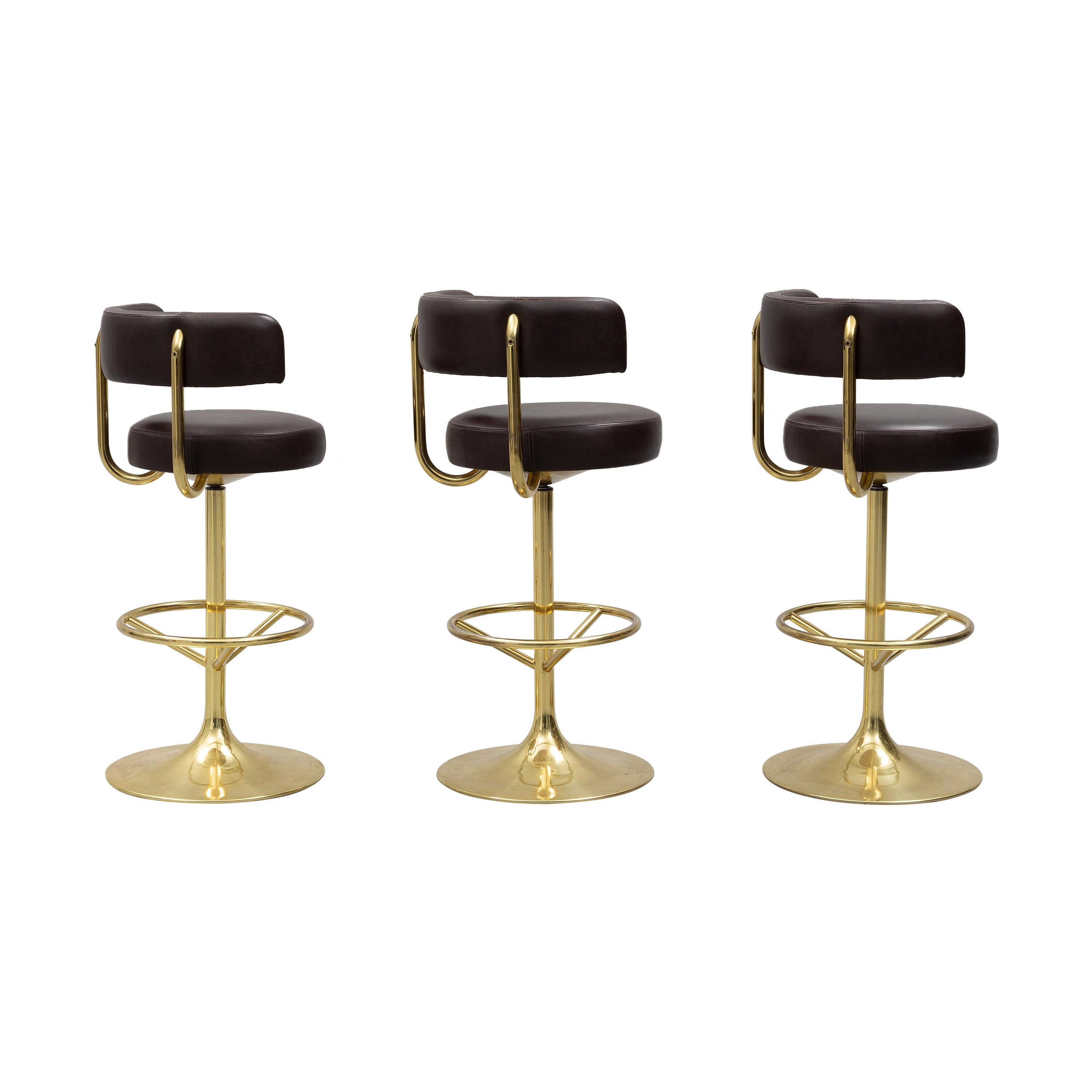 Set of Three Börge Johansson “Jupiter” Bar Stools In Good Condition In London, GB