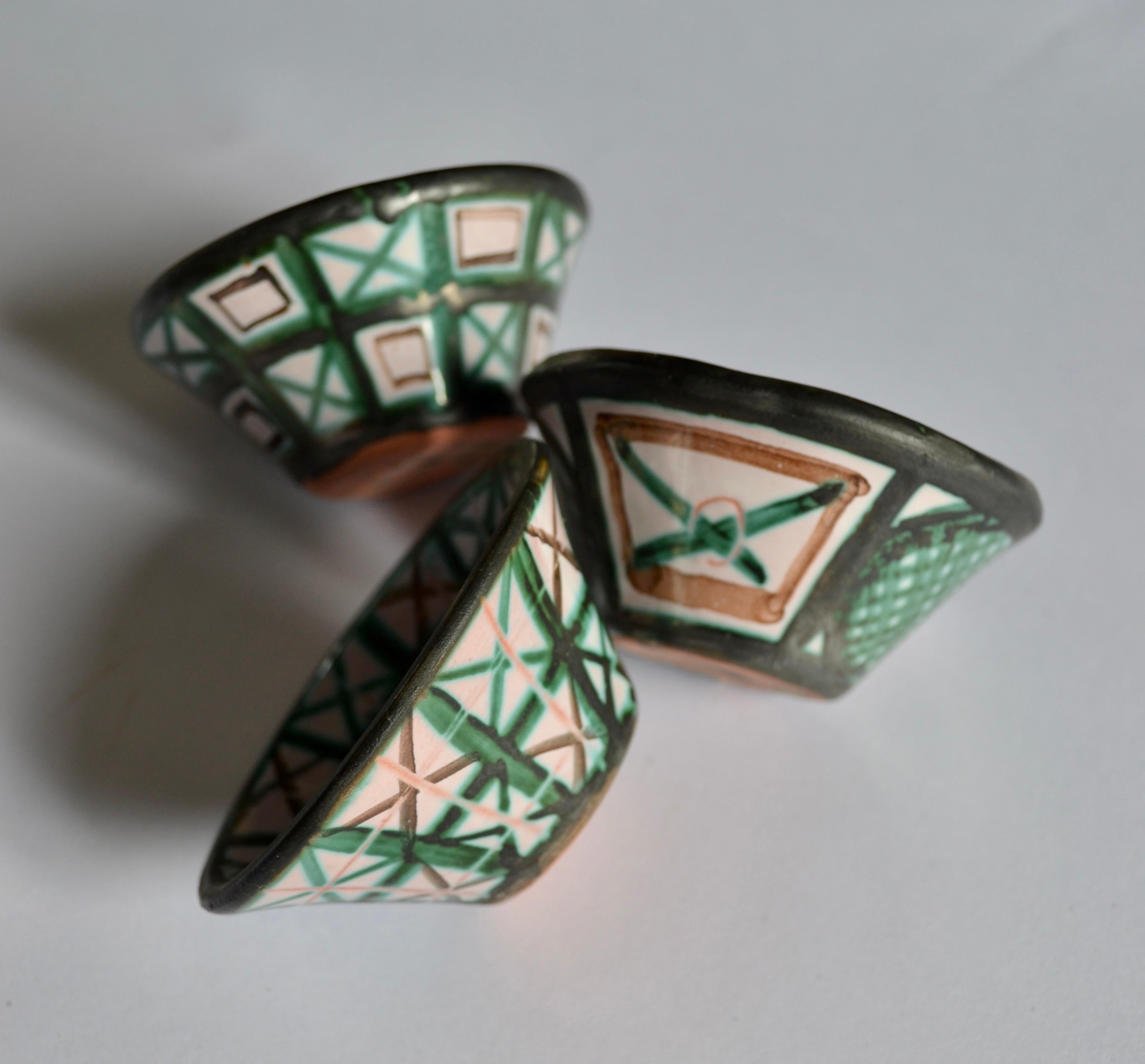 20ième siècle Un ensemble de trois céramiques de Robert Picault, France, 1950 en vente