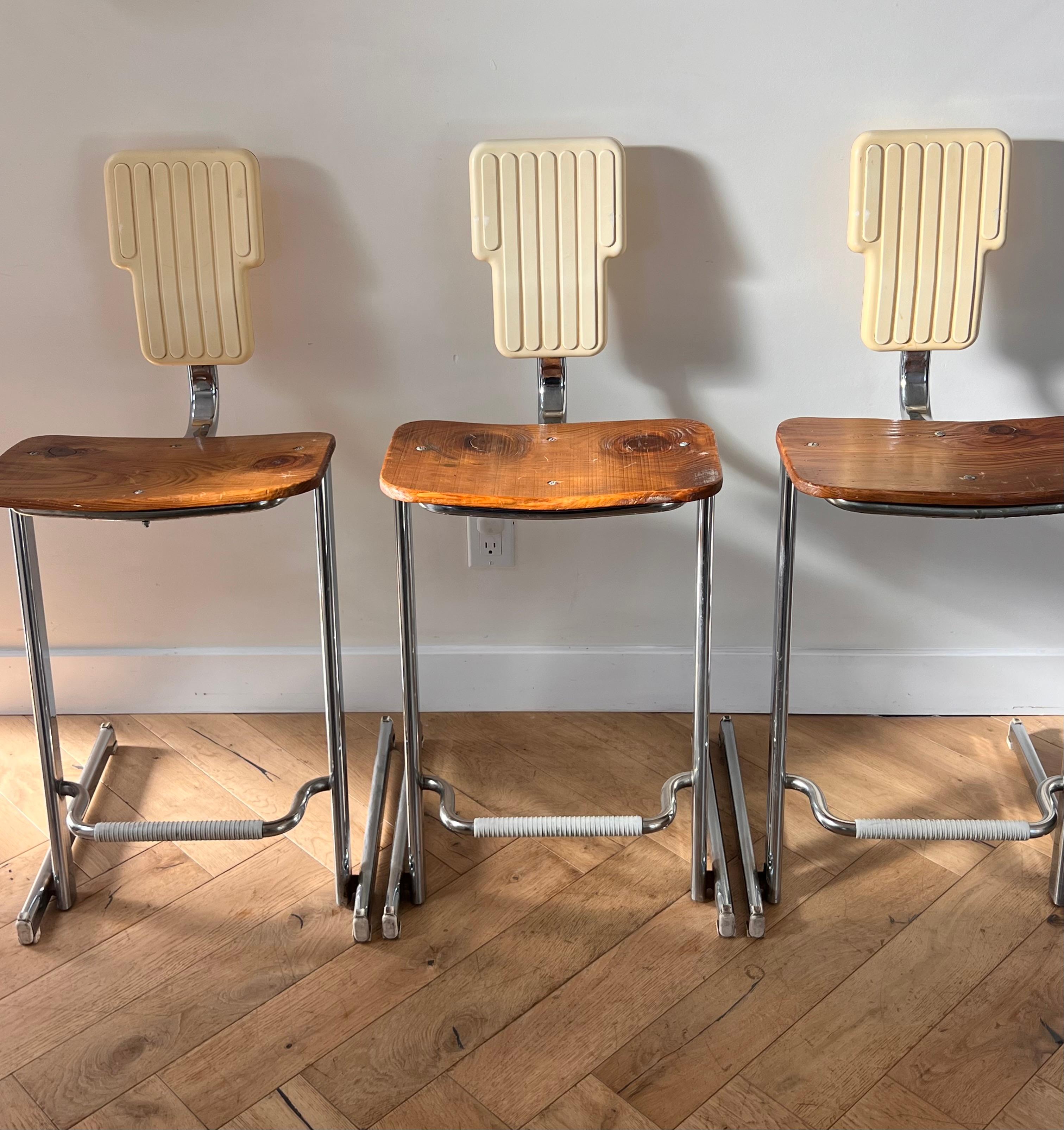 A set of three “Condor” stools by Andries And Hiroko Van Onck for Magis, c. 1980 9