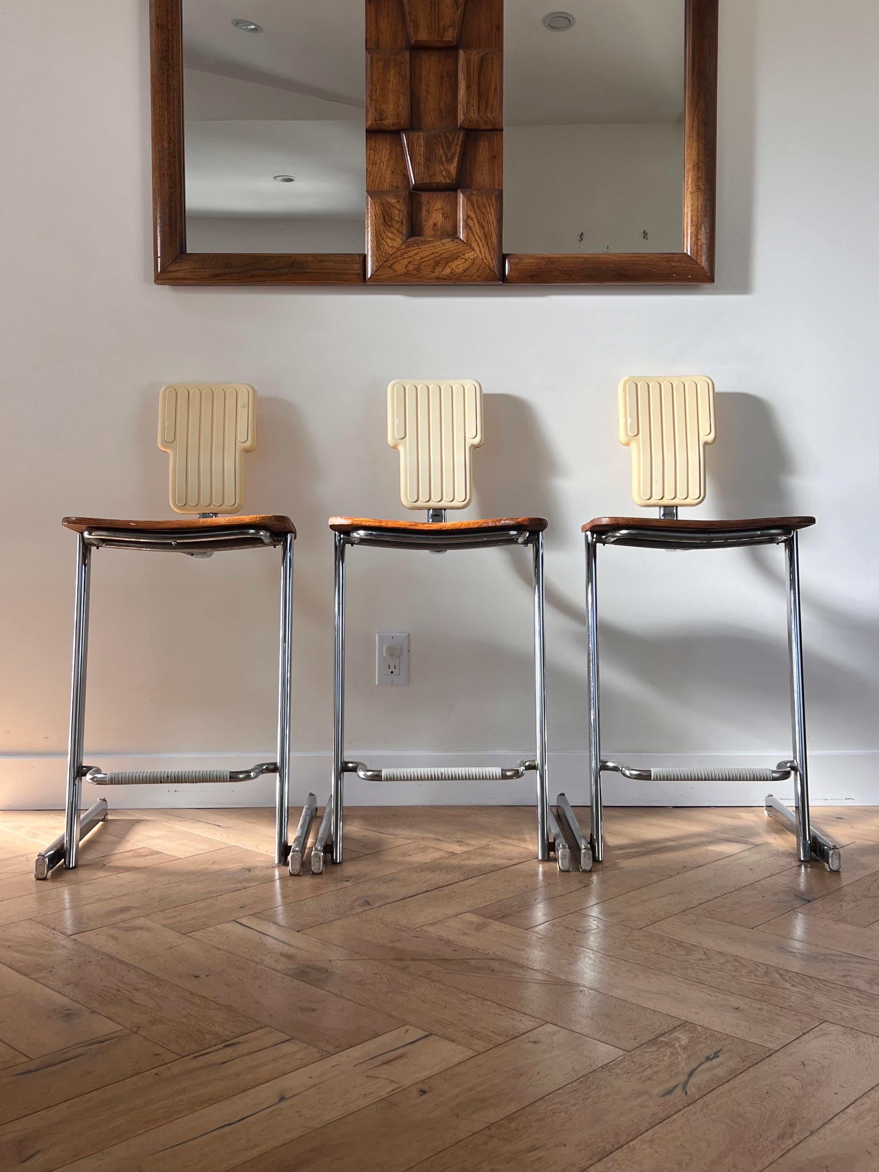 Post-Modern A set of three “Condor” stools by Andries And Hiroko Van Onck for Magis, c. 1980