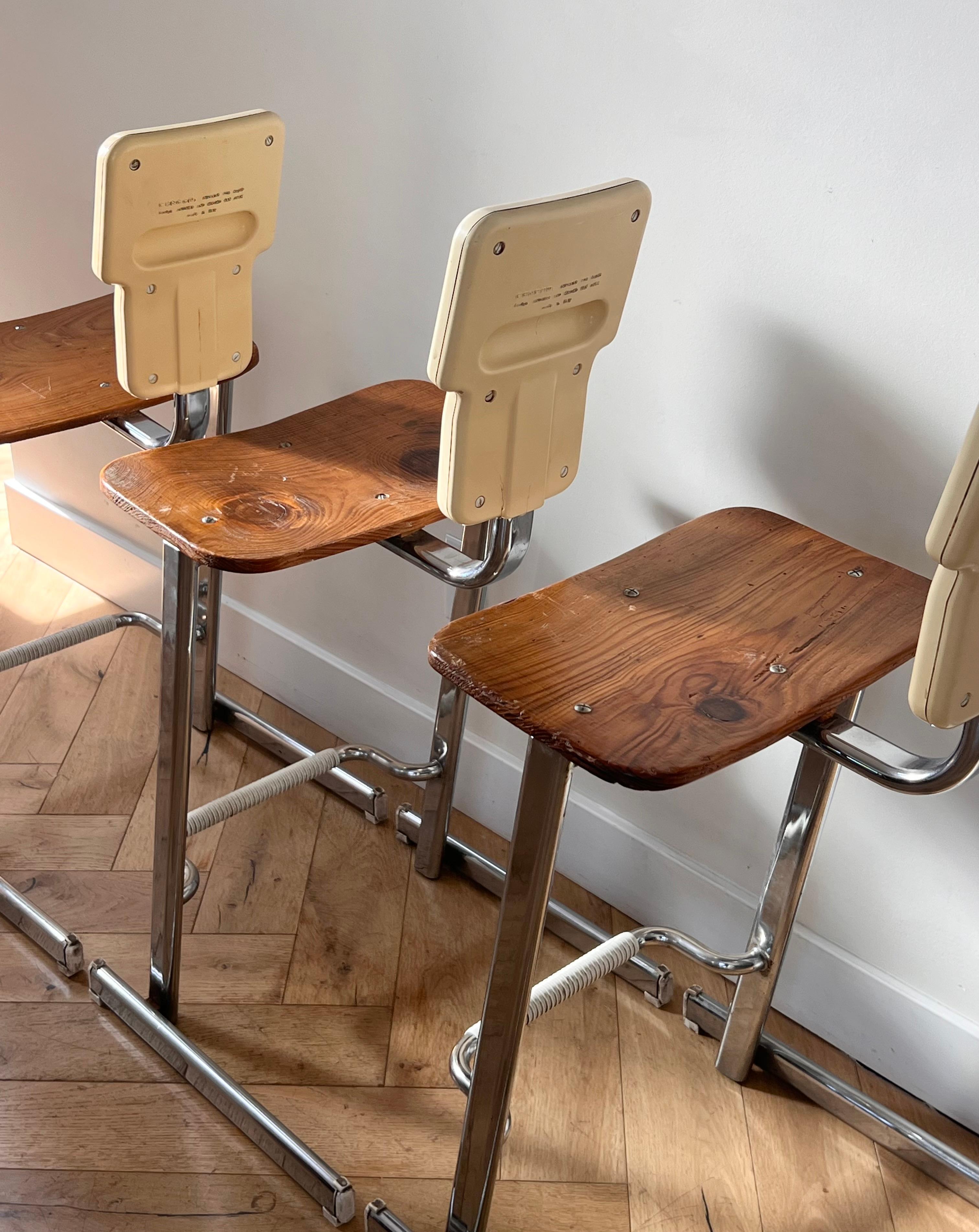 A set of three “Condor” stools by Andries And Hiroko Van Onck for Magis, c. 1980 In Good Condition In View Park, CA