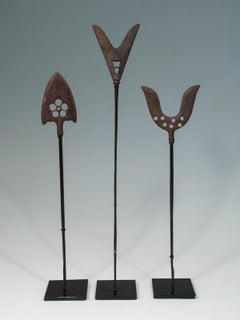 Set of Three Edo Period Arrowheads, Japan