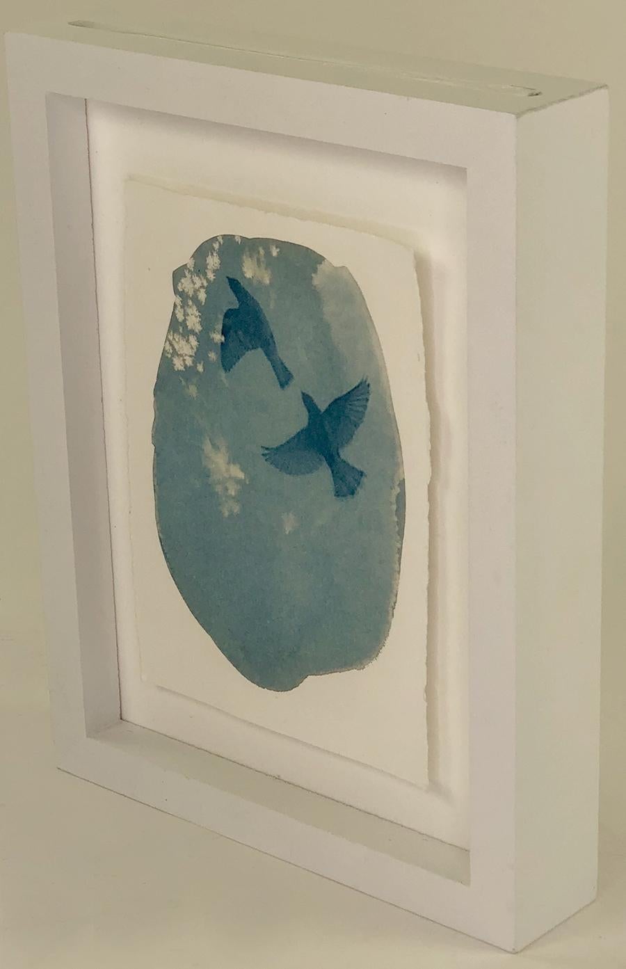 Ensemble de trois tirages cyanotypes encadrés de l'artiste Sara L. Morton en vente 5
