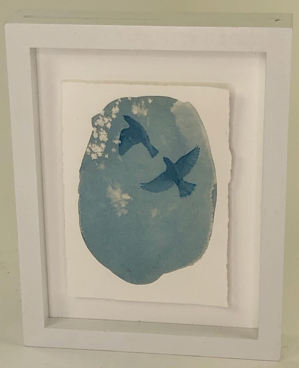 Ensemble de trois tirages cyanotypes encadrés de l'artiste Sara L. Morton en vente 6