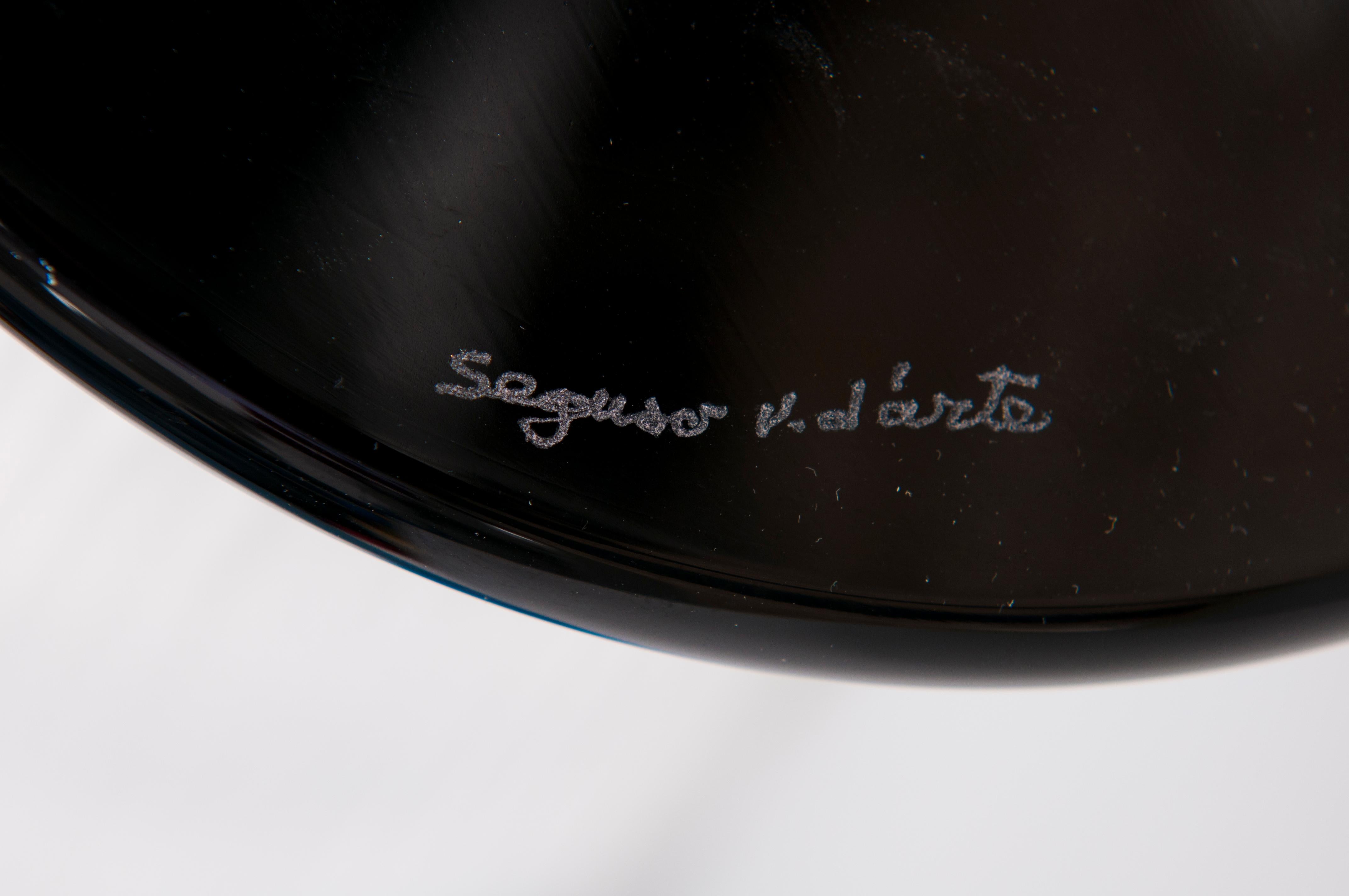 Set di tre iconici vasi italiani della metà del secolo scorso di Seguso, Murano anni '80 in vendita 7