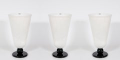 A Set of Three Iconic Italian Mid-Century Modern Vases by Seguso, Murano 1980s