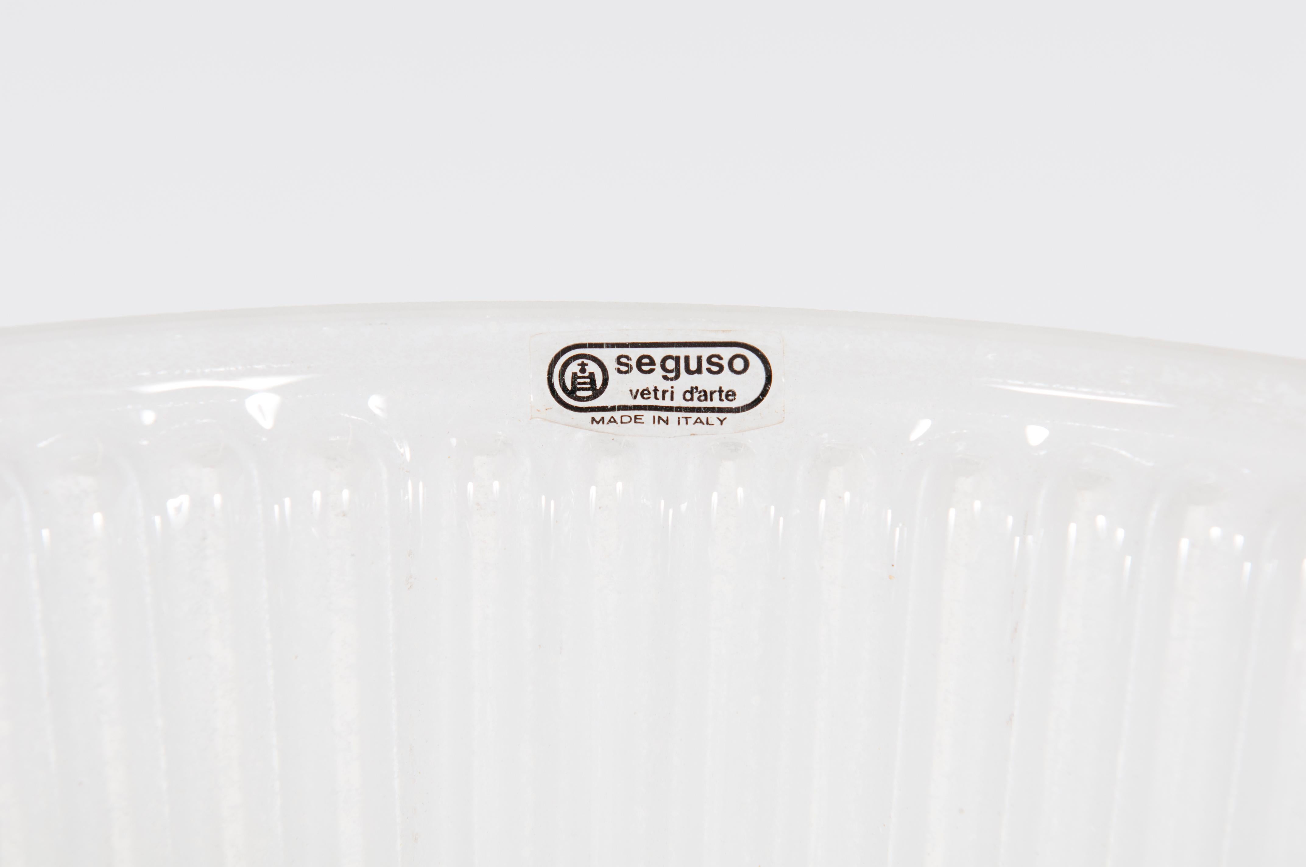 Fine XX secolo Set di tre iconici vasi italiani della metà del secolo scorso di Seguso, Murano anni '80 in vendita