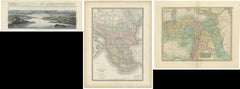 A Set of Three Original Antique Maps of Turkey