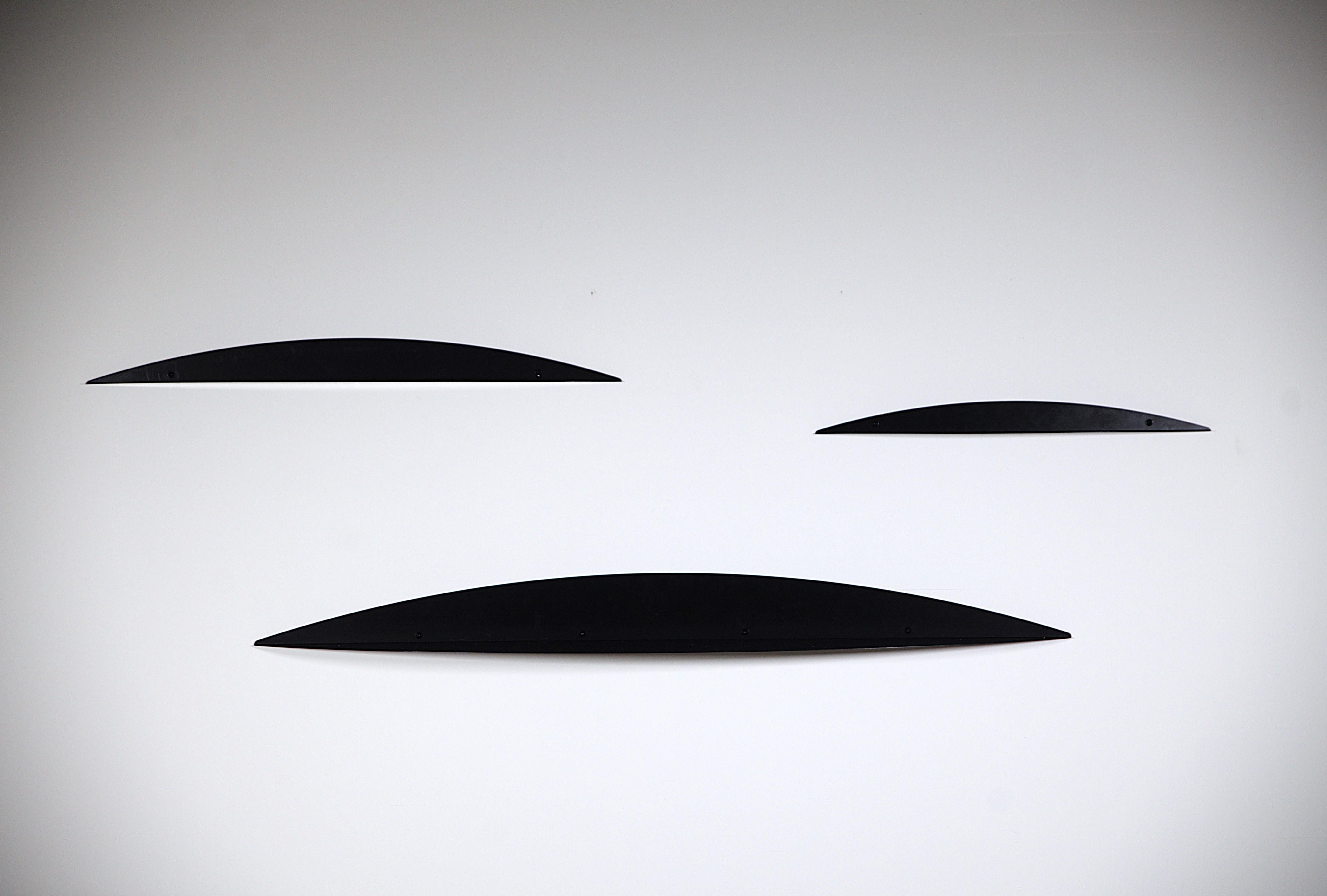Un set di tre mensole radicali di Gilles Derain.


