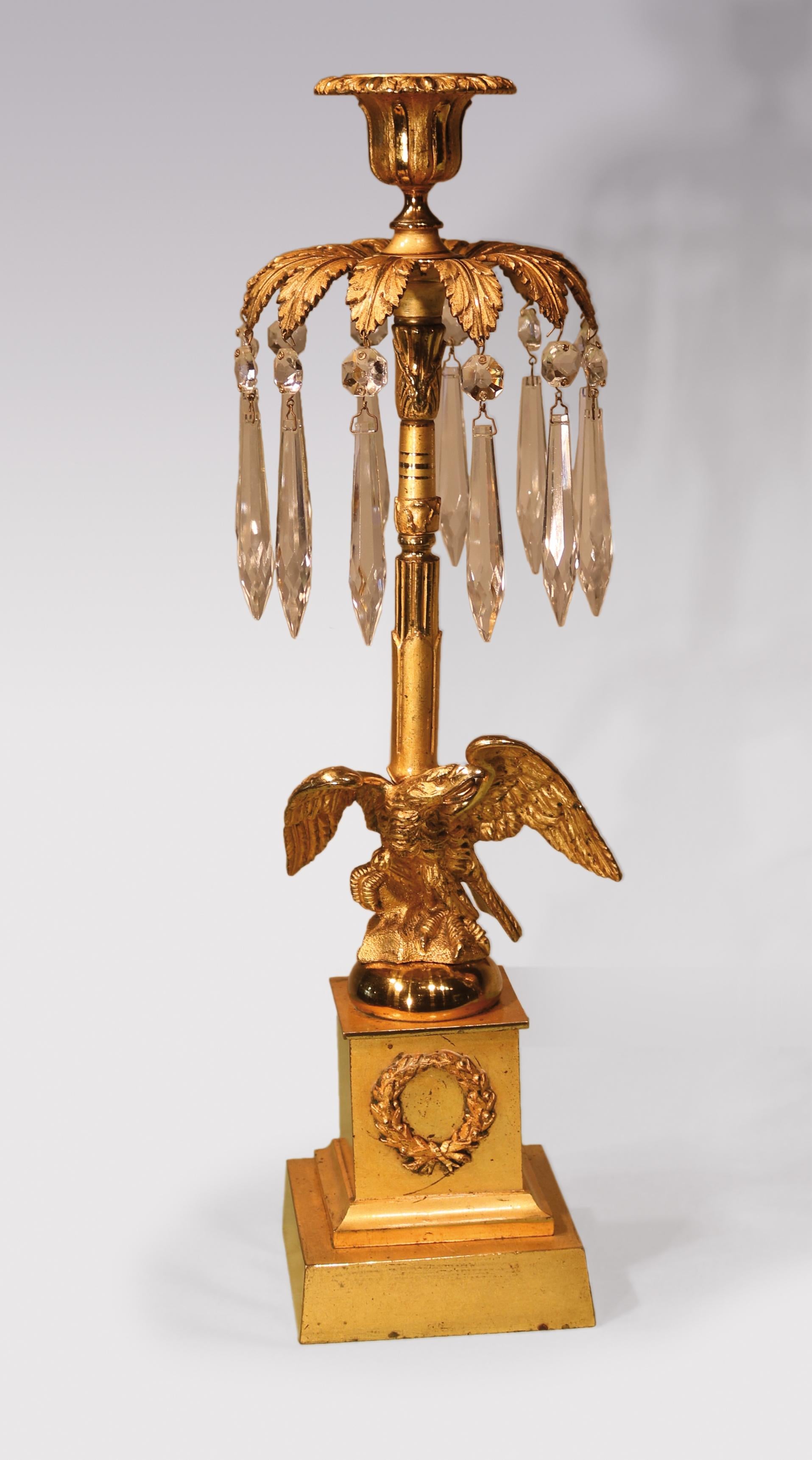 Set von drei Kerzenständern aus Bronze und Goldbronze aus der Regency-Periode im Zustand „Gut“ im Angebot in London, GB