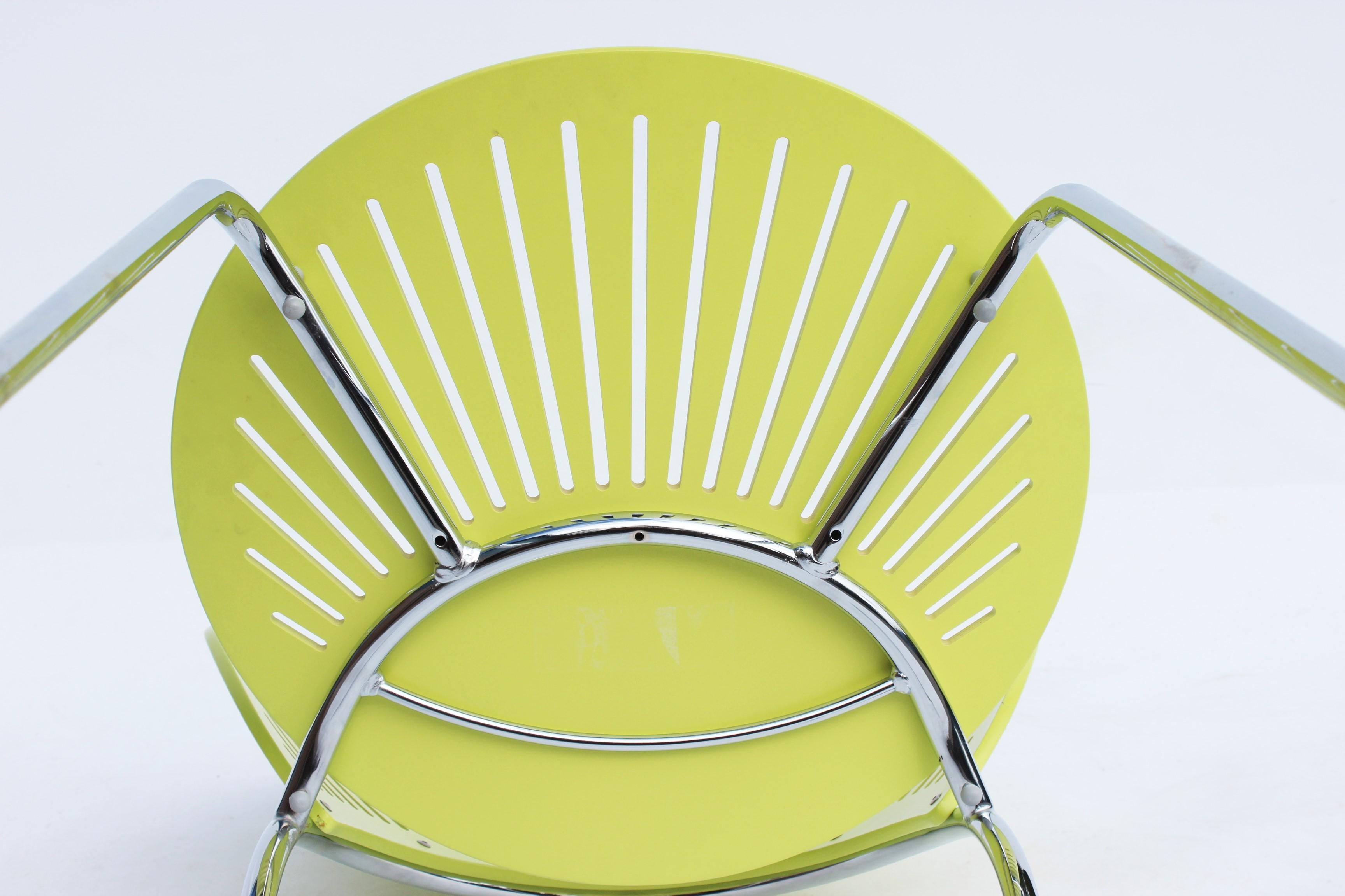 Mid-20th Century Set of Three Trinidad Chairs in Light Green Designed by Nanna Ditzel