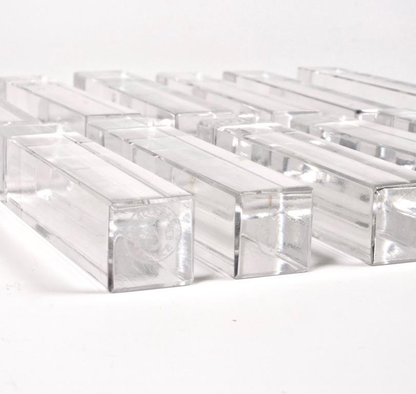 20th Century Set of Twelve Baccarat Vega Crystal Knife Rests