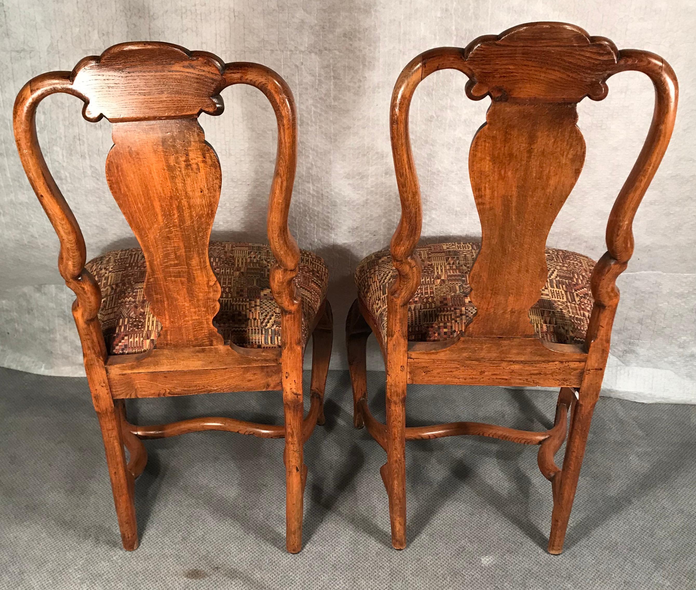 Allemand Ensemble de deux chaises baroques, Allemagne du Sud, 18ème siècle en vente